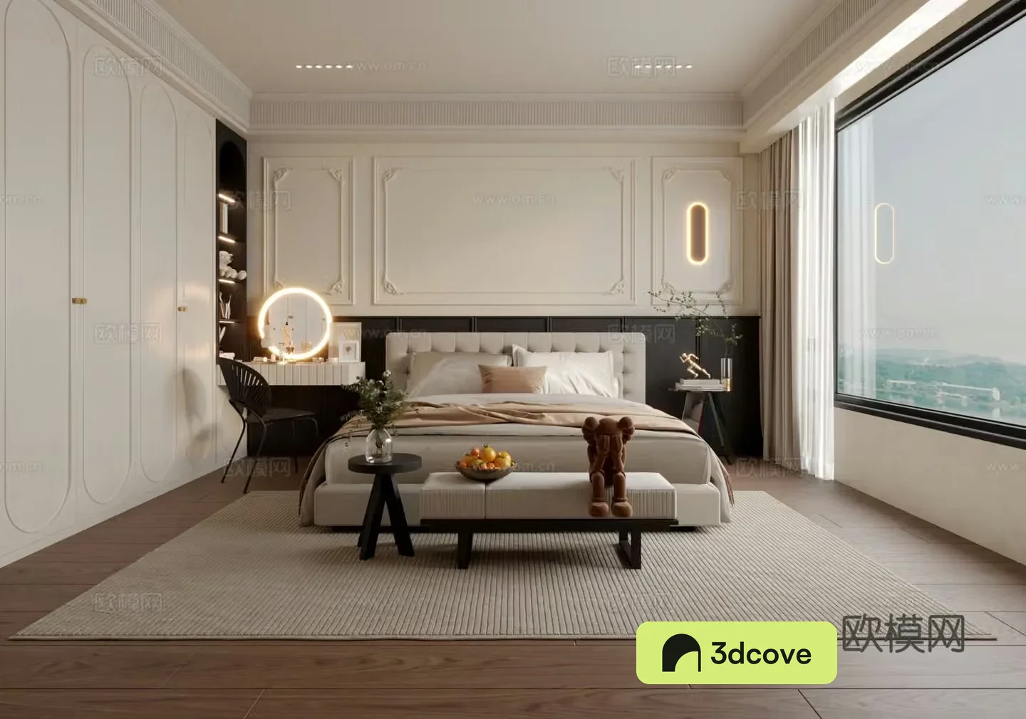 French retro bedroom