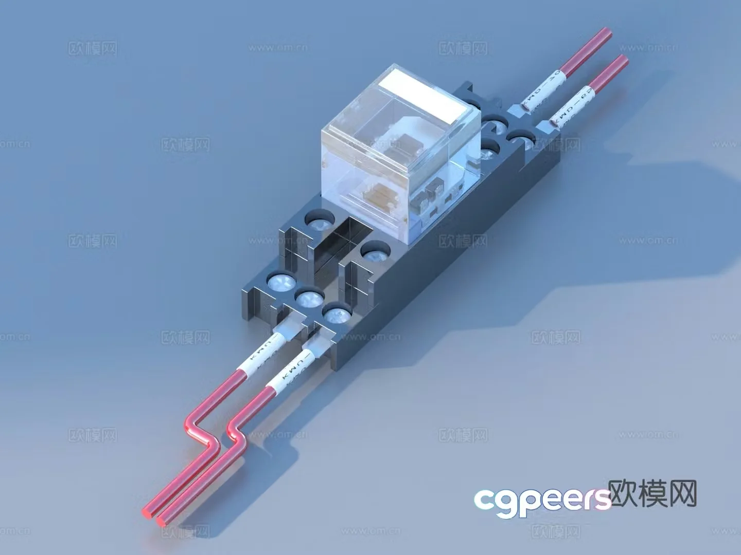 Circuit breaker leakage protection switch air switch wiring module 3d model