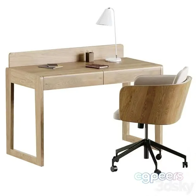 3ds Max Free – Arandu desk Madai chair by Kave home