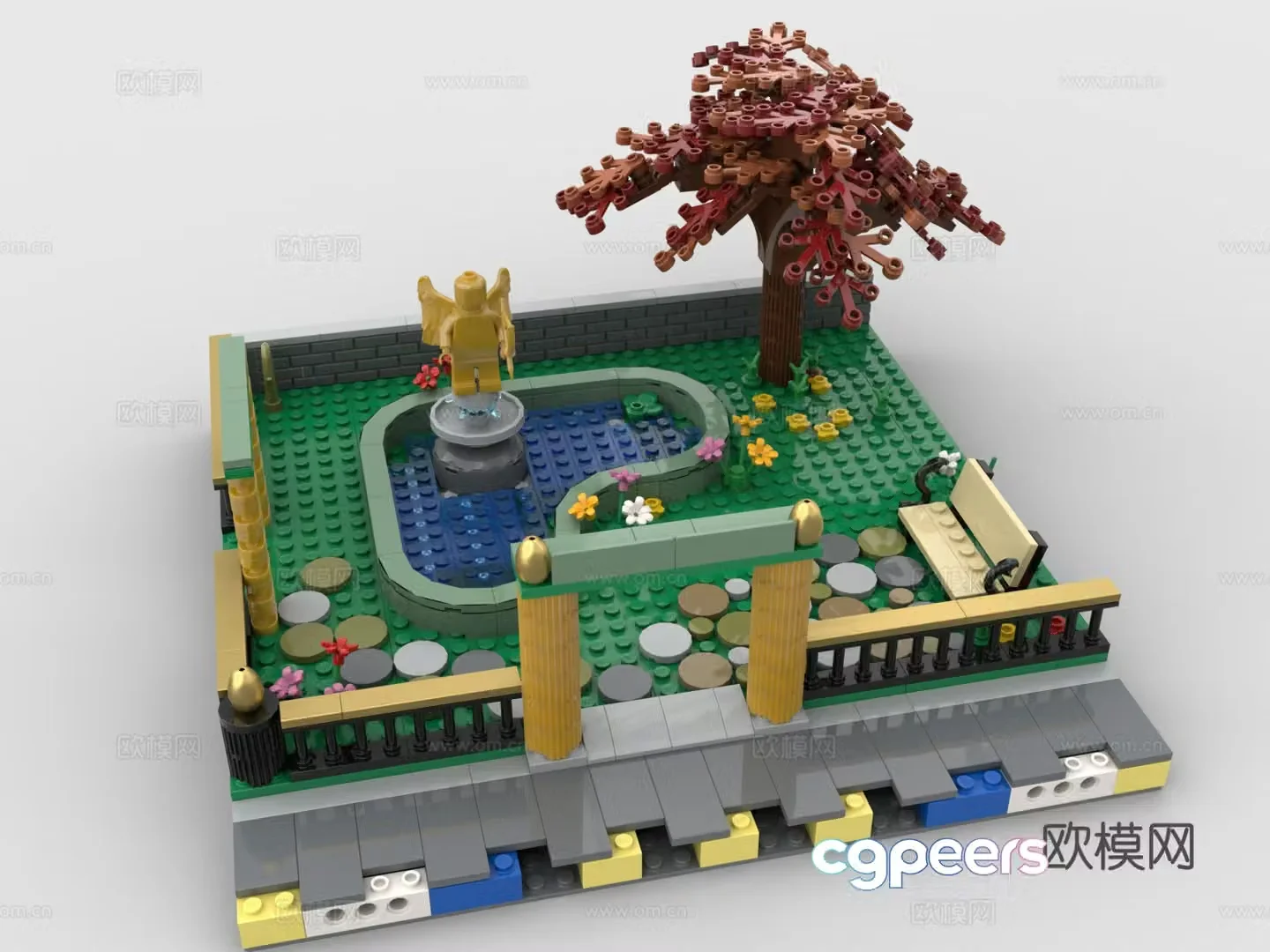 LEGO LEGO toys building block park garden 3d model