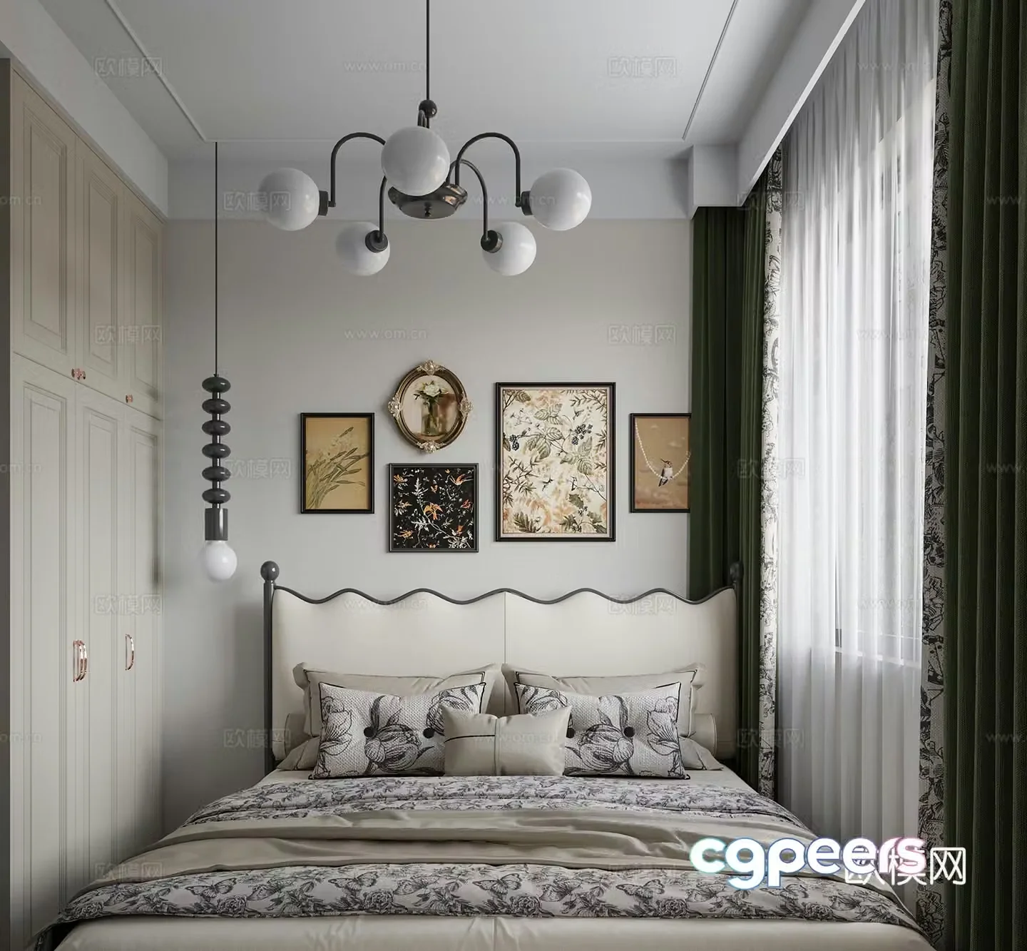 French bedroom 3d model