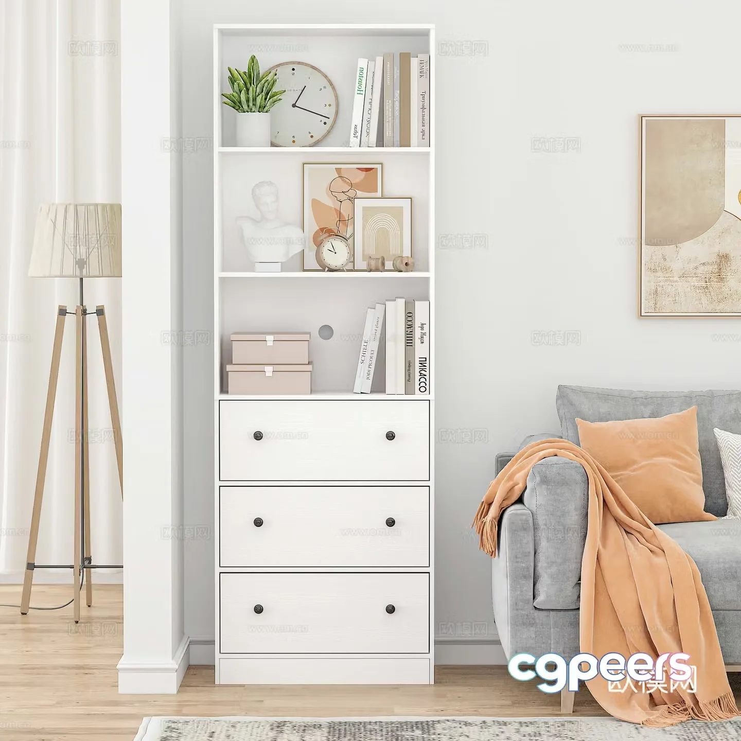 Modern storage cabinet 3d model