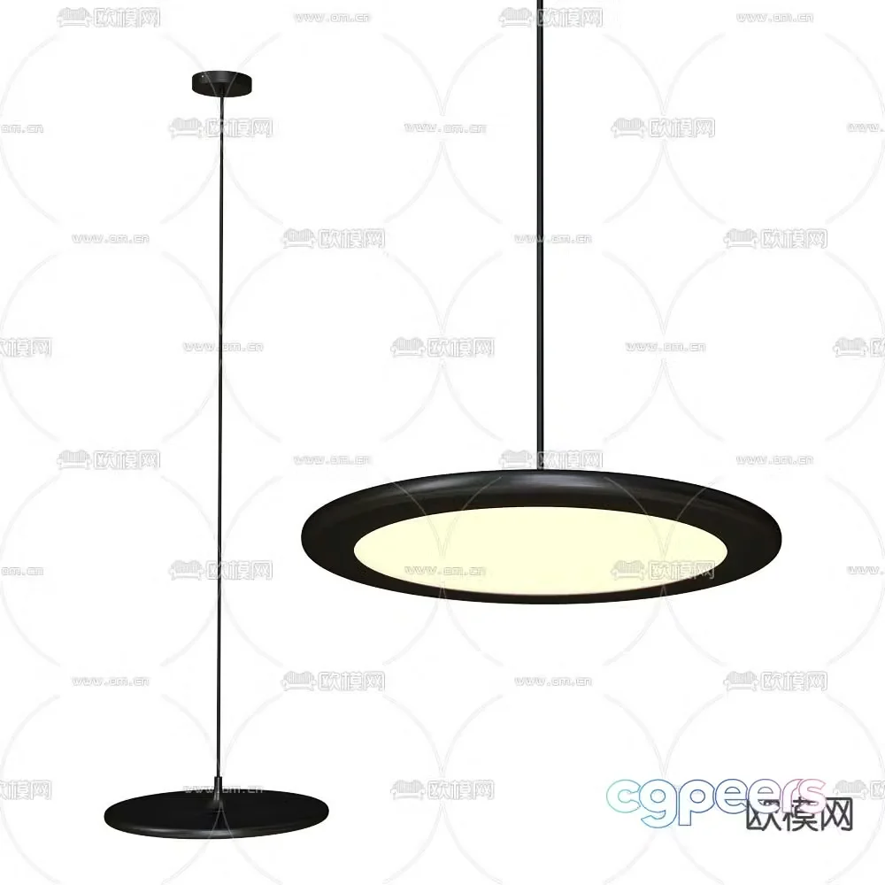 TOOY disc chandelier 3d model
