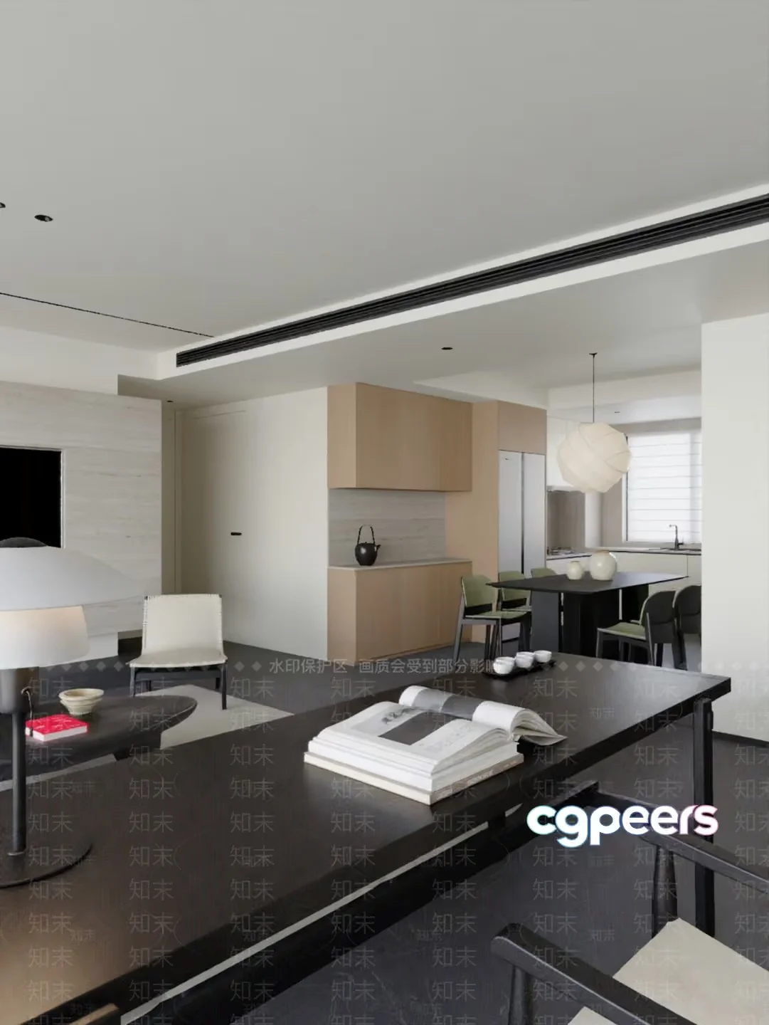 Modern Living Room 3D Model – 18512 – VRAY Render