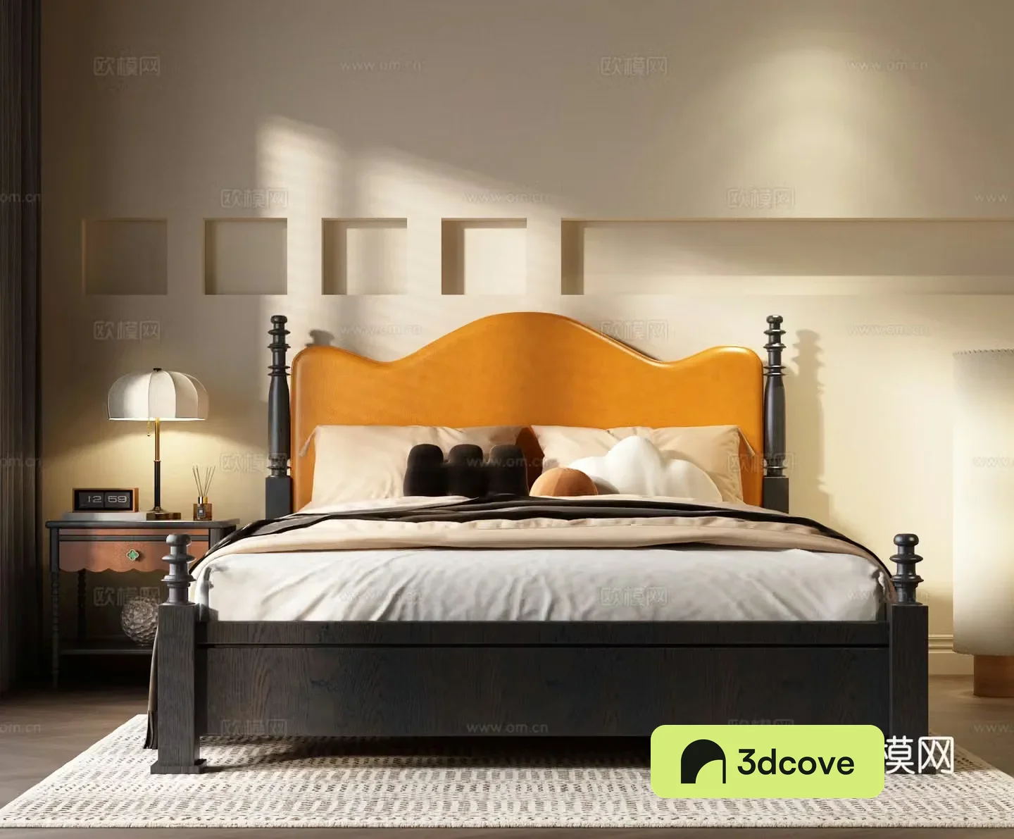 French ancient bed