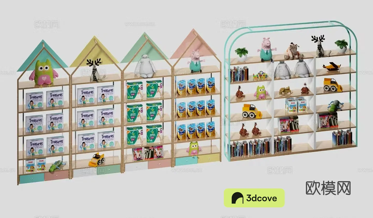 Modern maternal and infant product shelves maternal and infant products display shelves