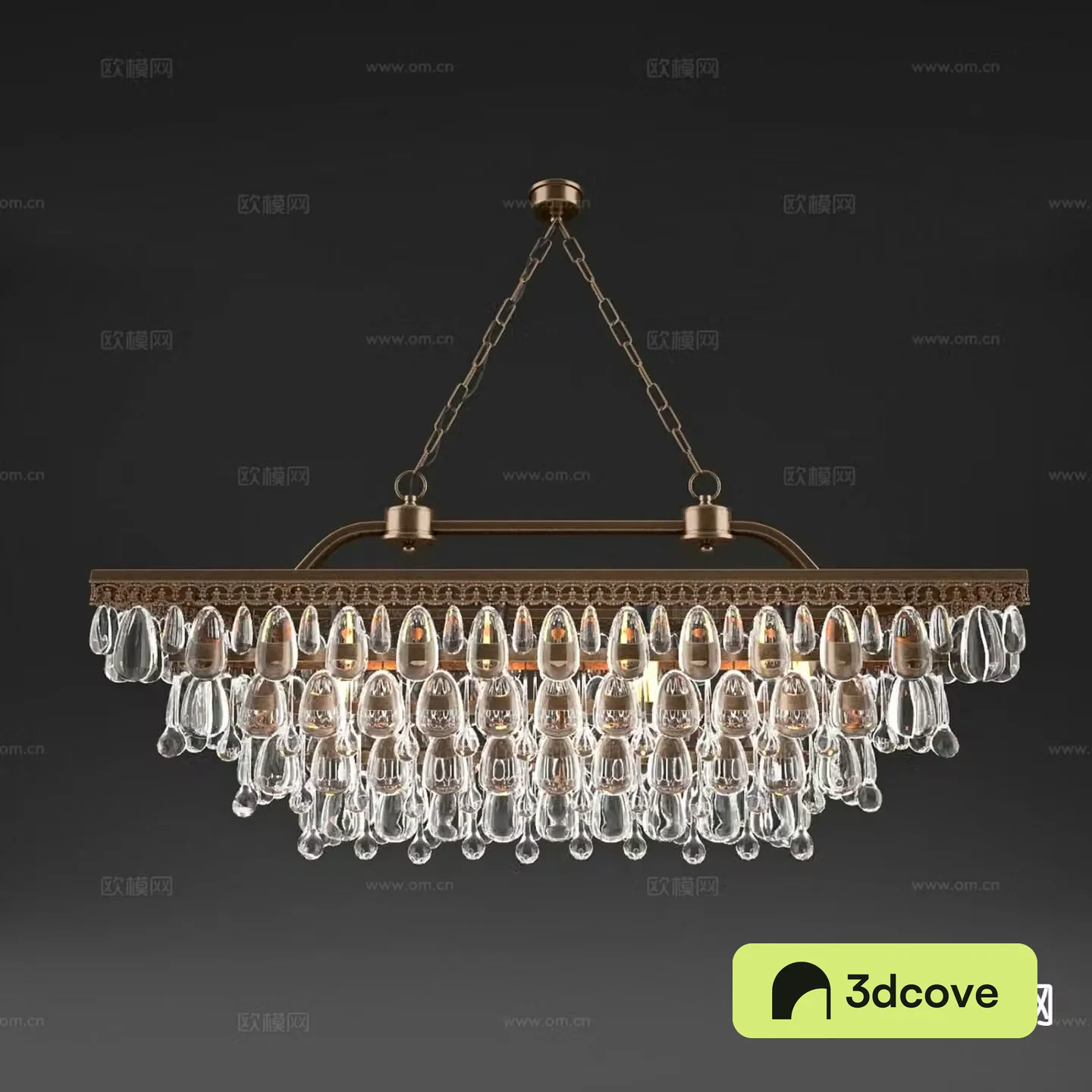 Modern interior chandelier