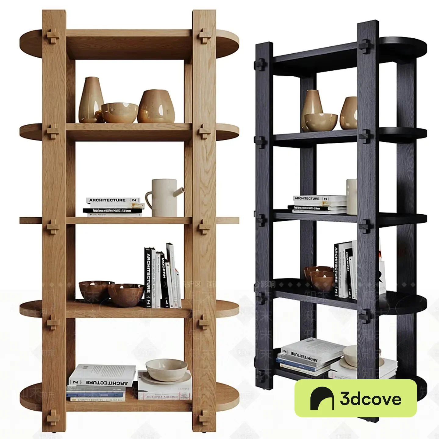 Wooden Bookshelf
