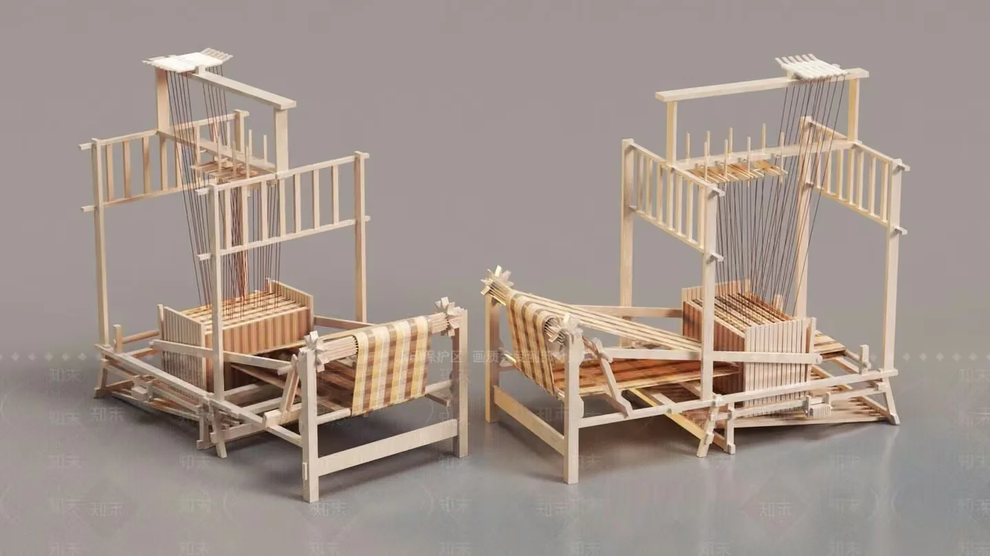 A Wooden Loom 3D Model – 9218 – VRAY Render