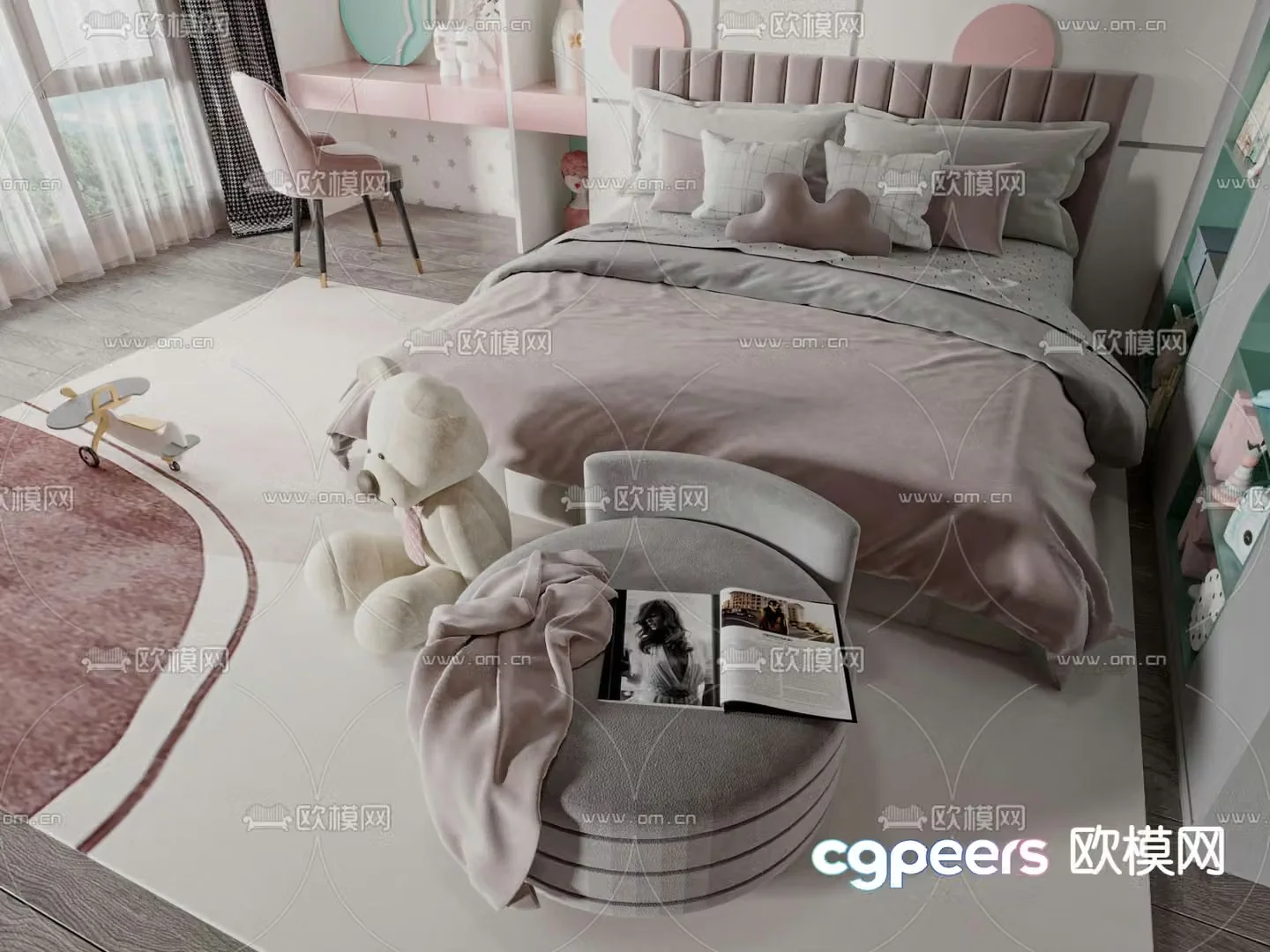children’s bed child’s bed 3d model