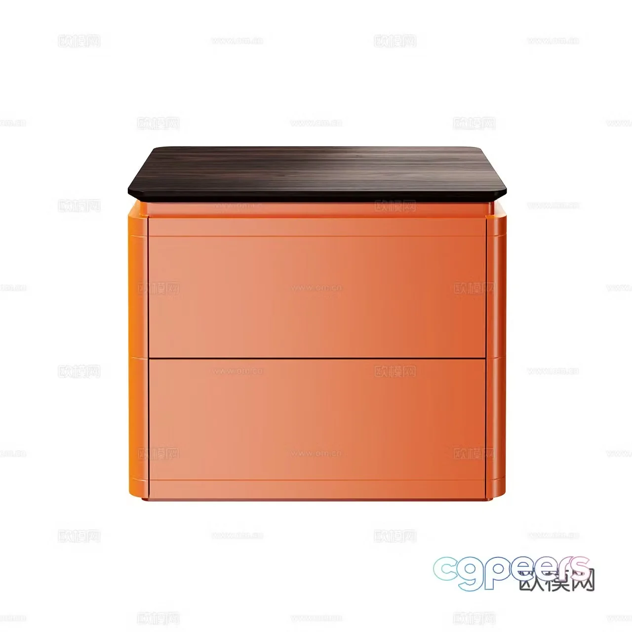 al2 modern bedside table Italian bedside table Minimalist bedside table Chest of drawers Decorative cabinet 3D model