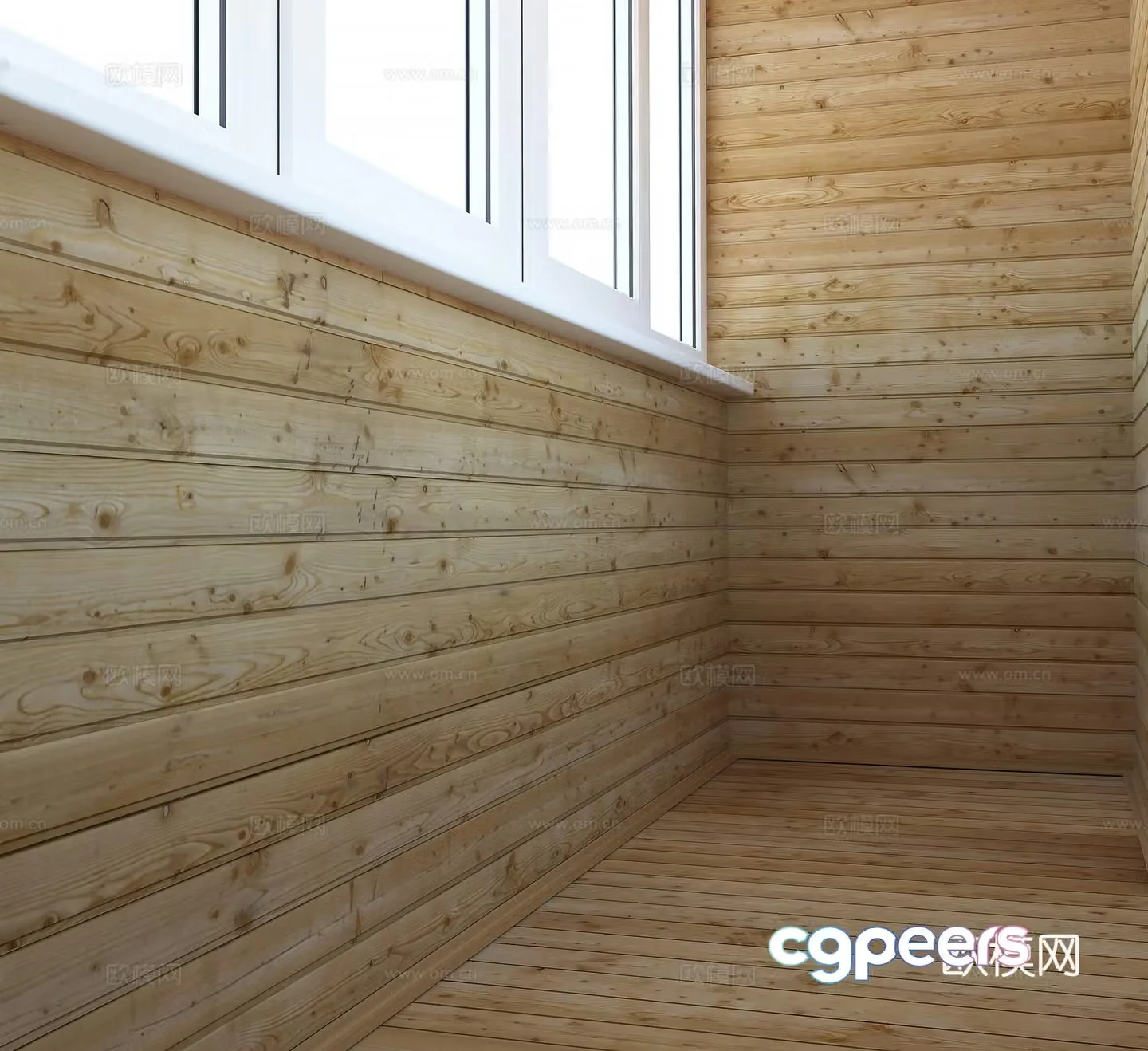 Modern sauna board 3d model