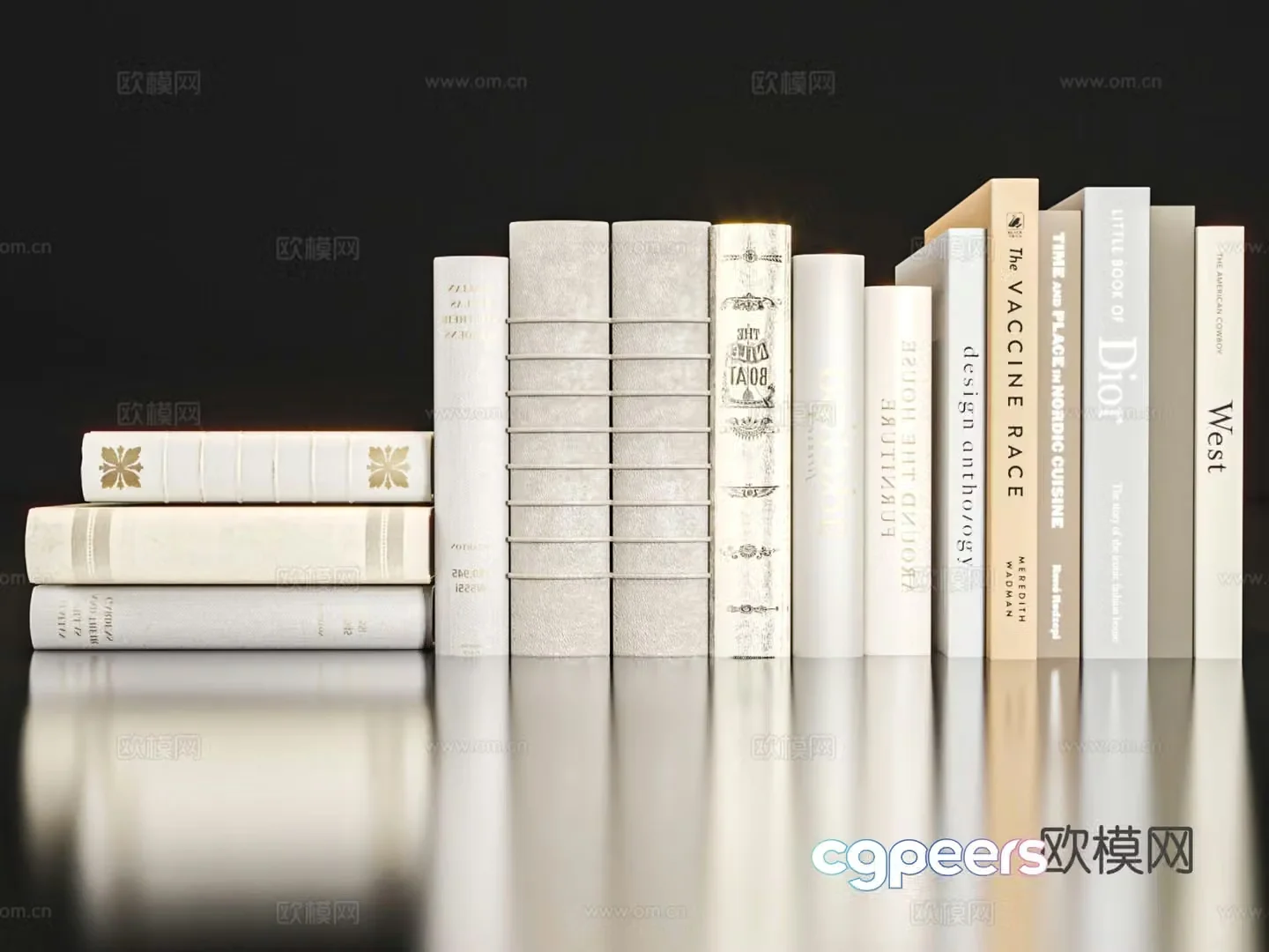 books book magazine 3d model
