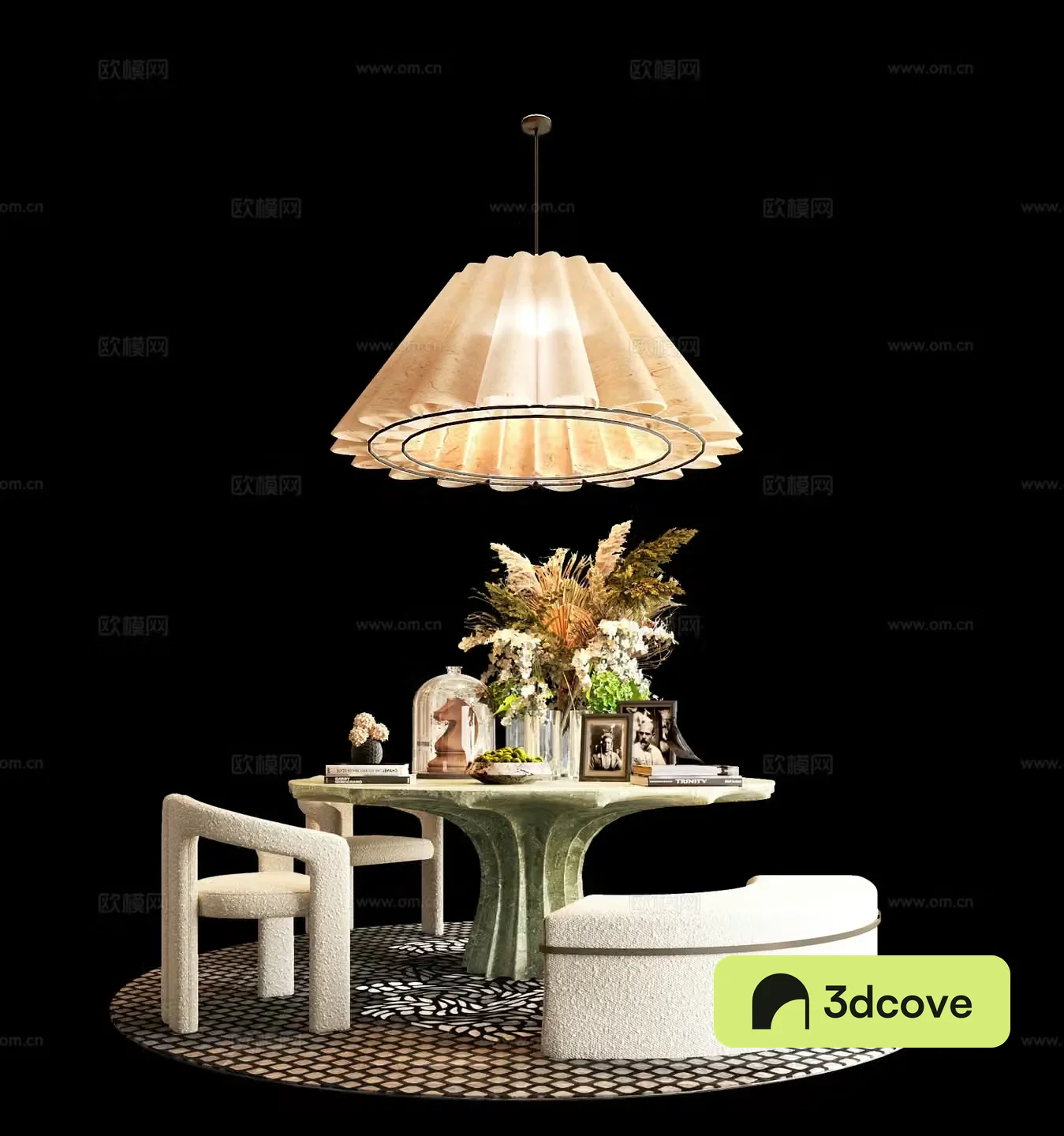 Modern ornament vase chandelier