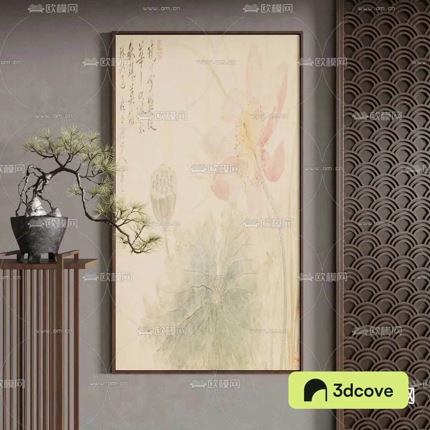 New Chinese style plant paintings calligraphy and paintings decorative paintings