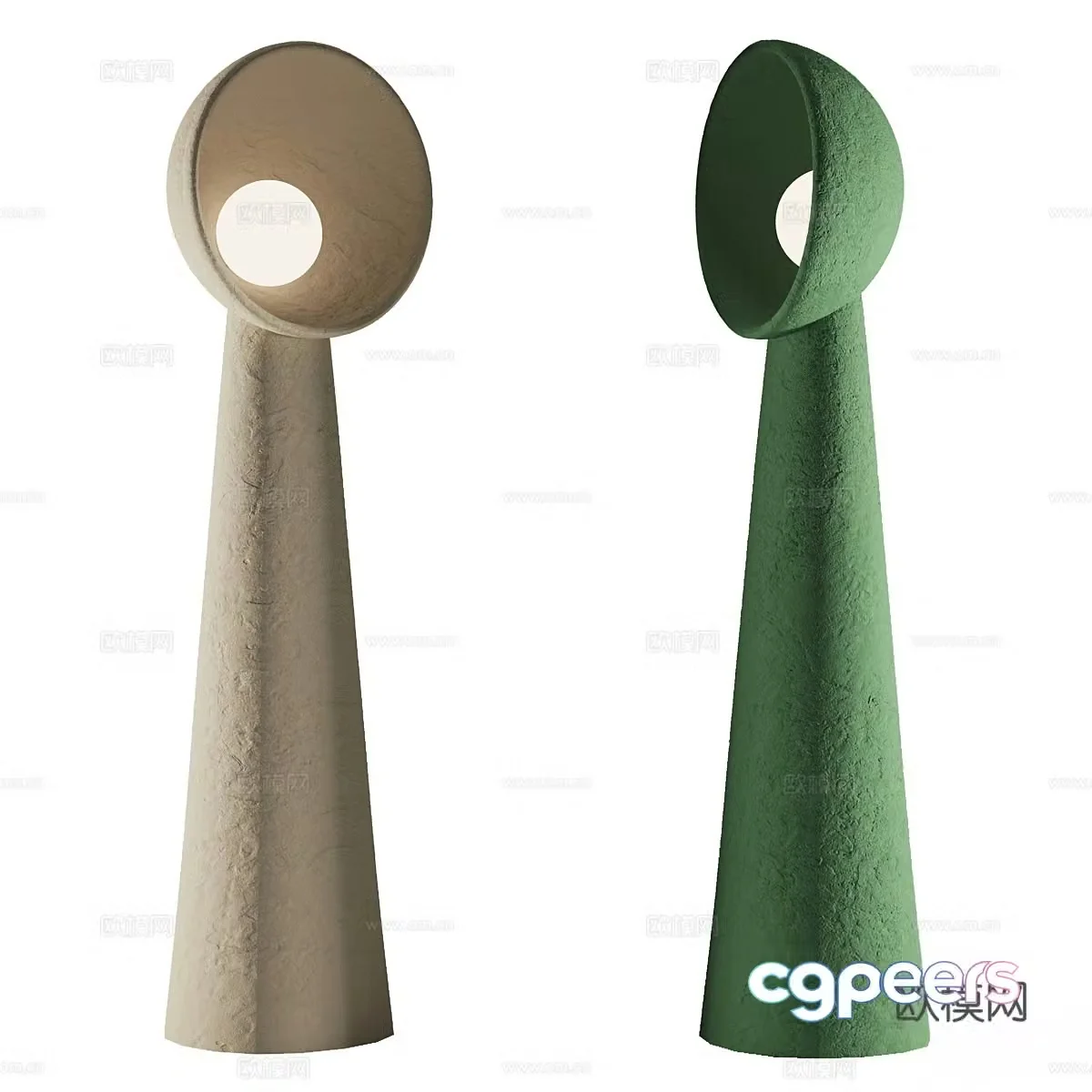 Wabi-sabi floor lamp 3d model