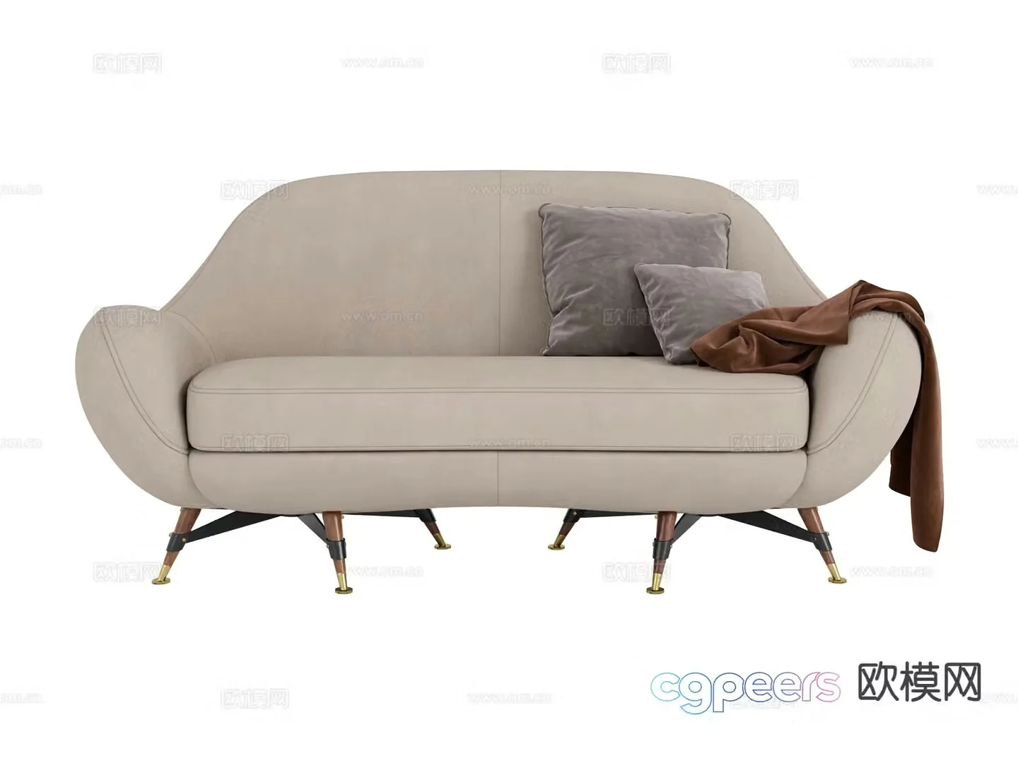 visionnaire loveseat 3d model