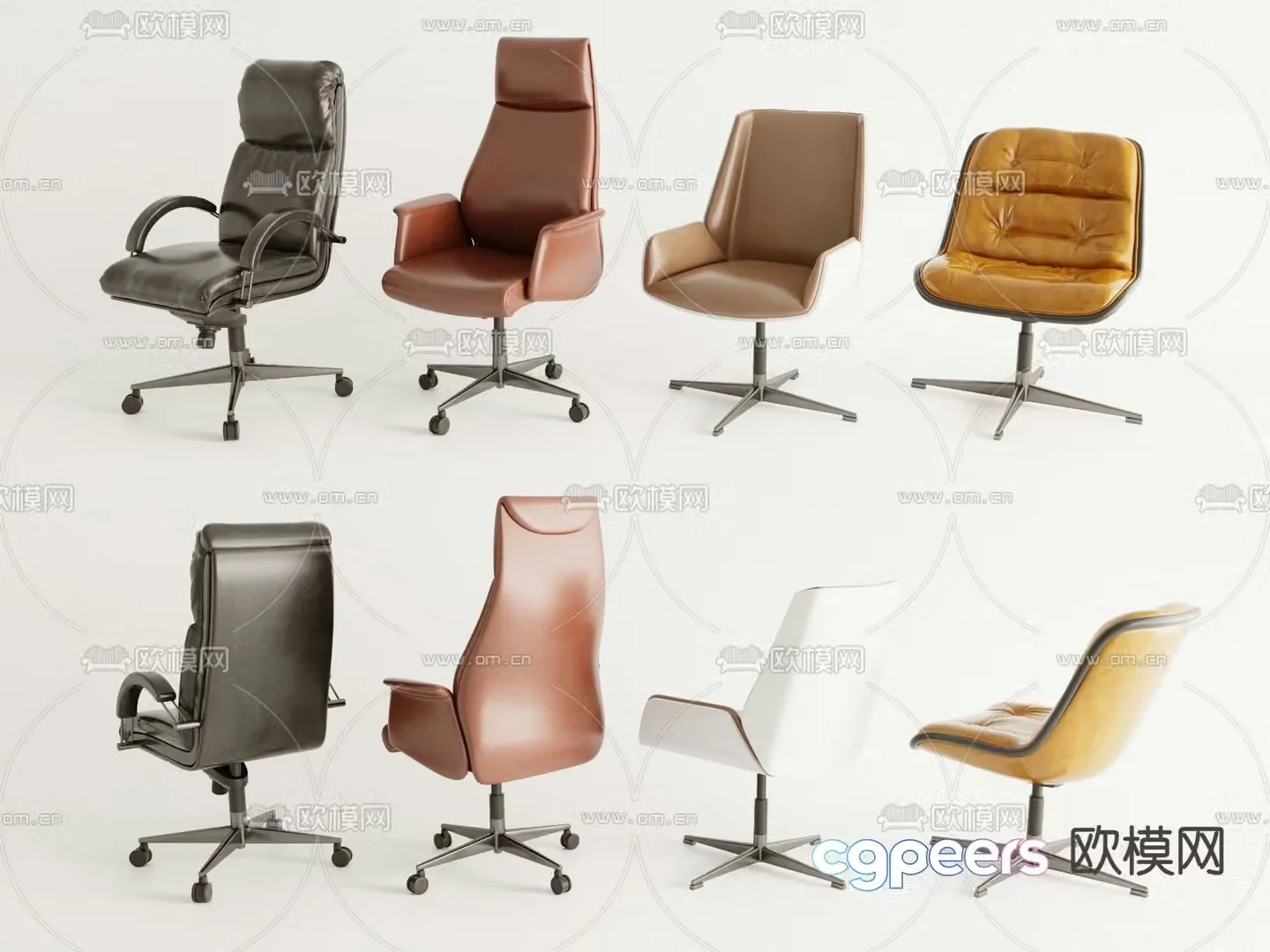 Modern office chair swivel chair executive chair 3d model