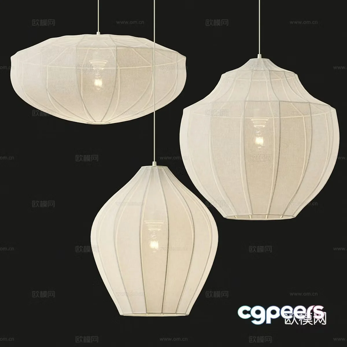 Modern Chandeliers Wasabi Chandeliers Restaurant Chandeliers 3D Model