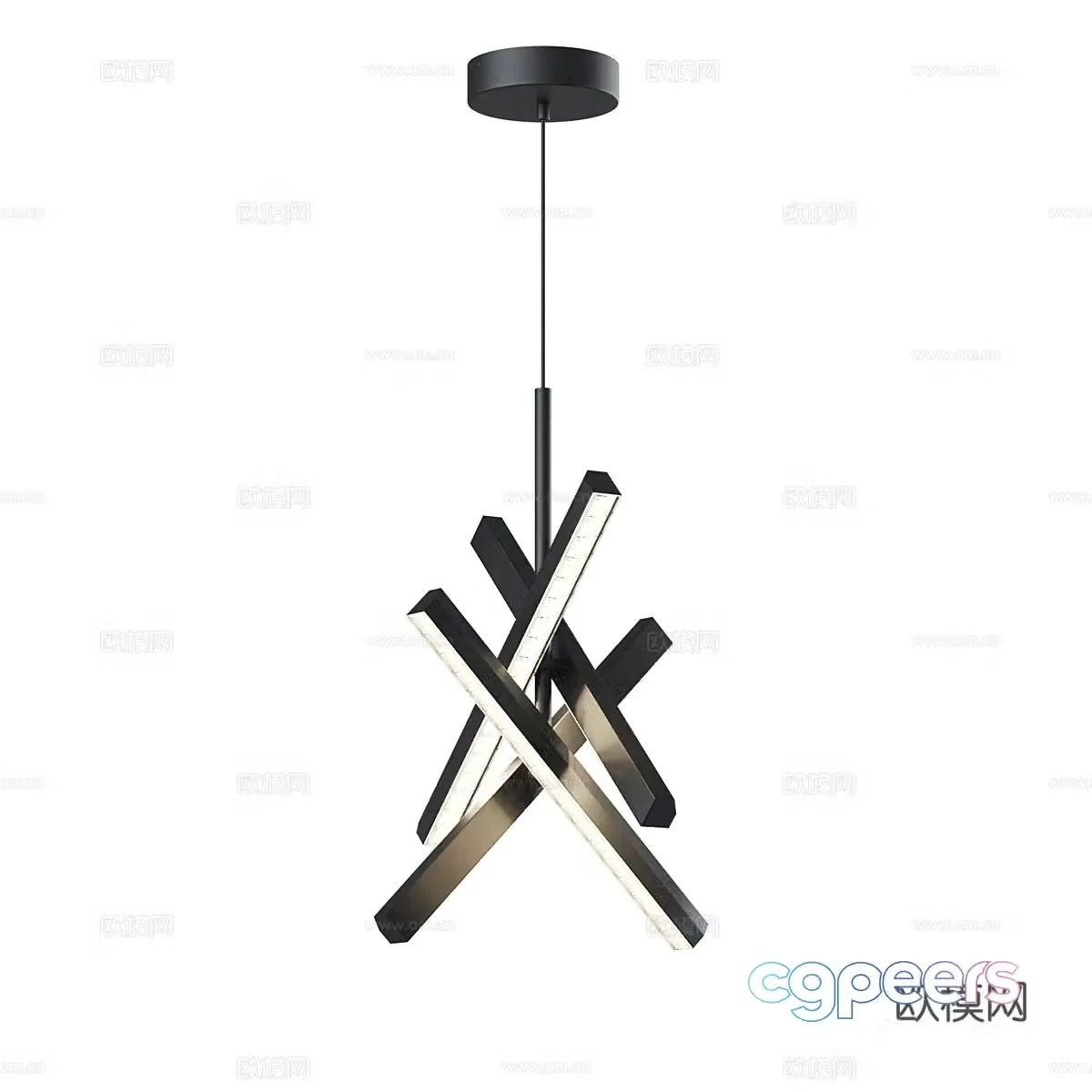 Modern simple chandeliers chandeliers simple chandeliers dining chandeliers living room chandeliers lamps 3D model