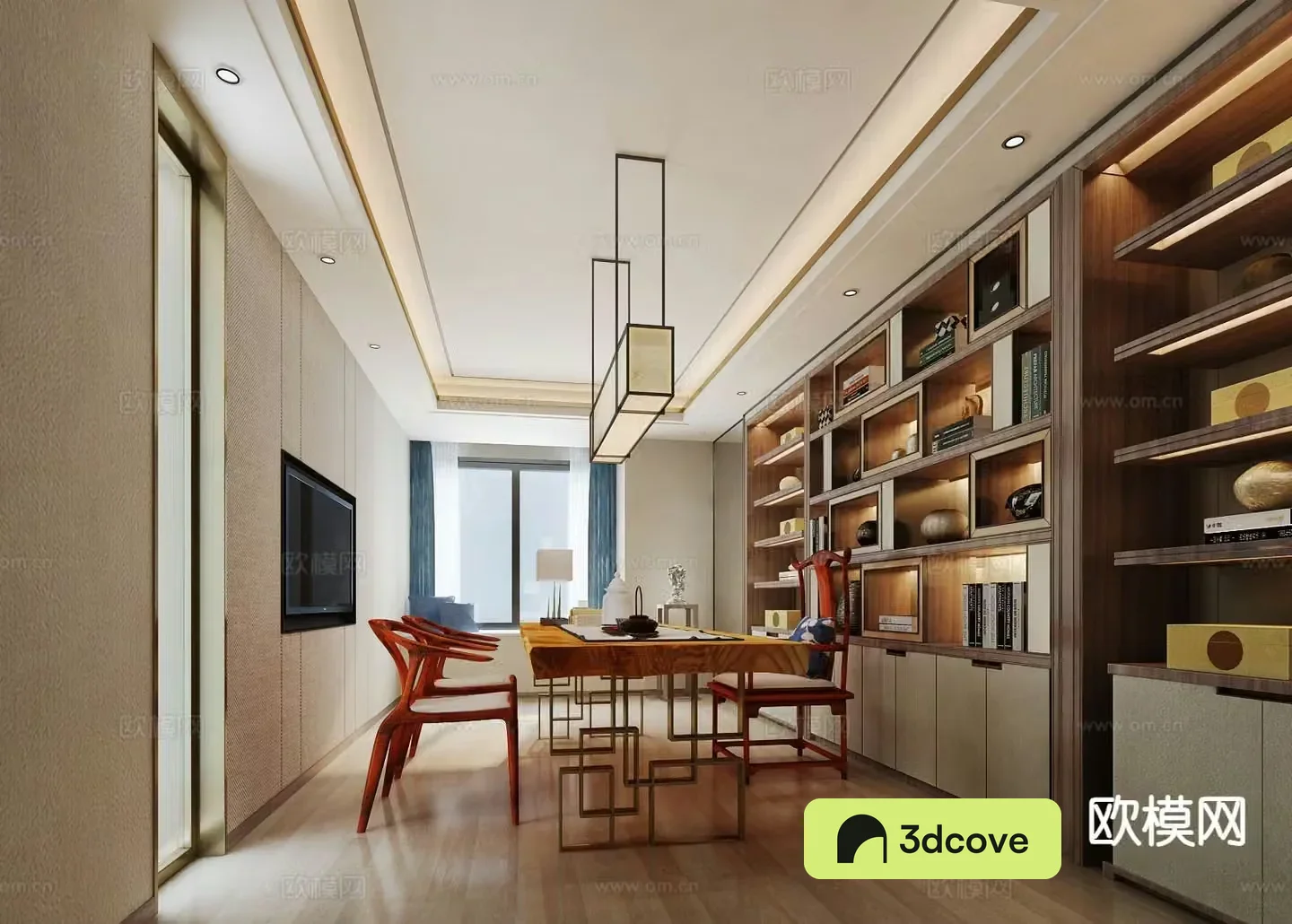 New Chinese style study