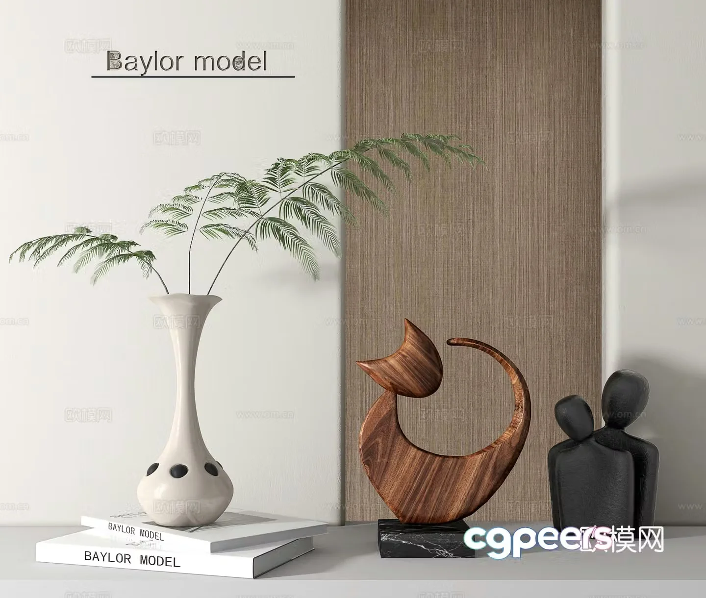 Modern jewelry ornaments 3d model