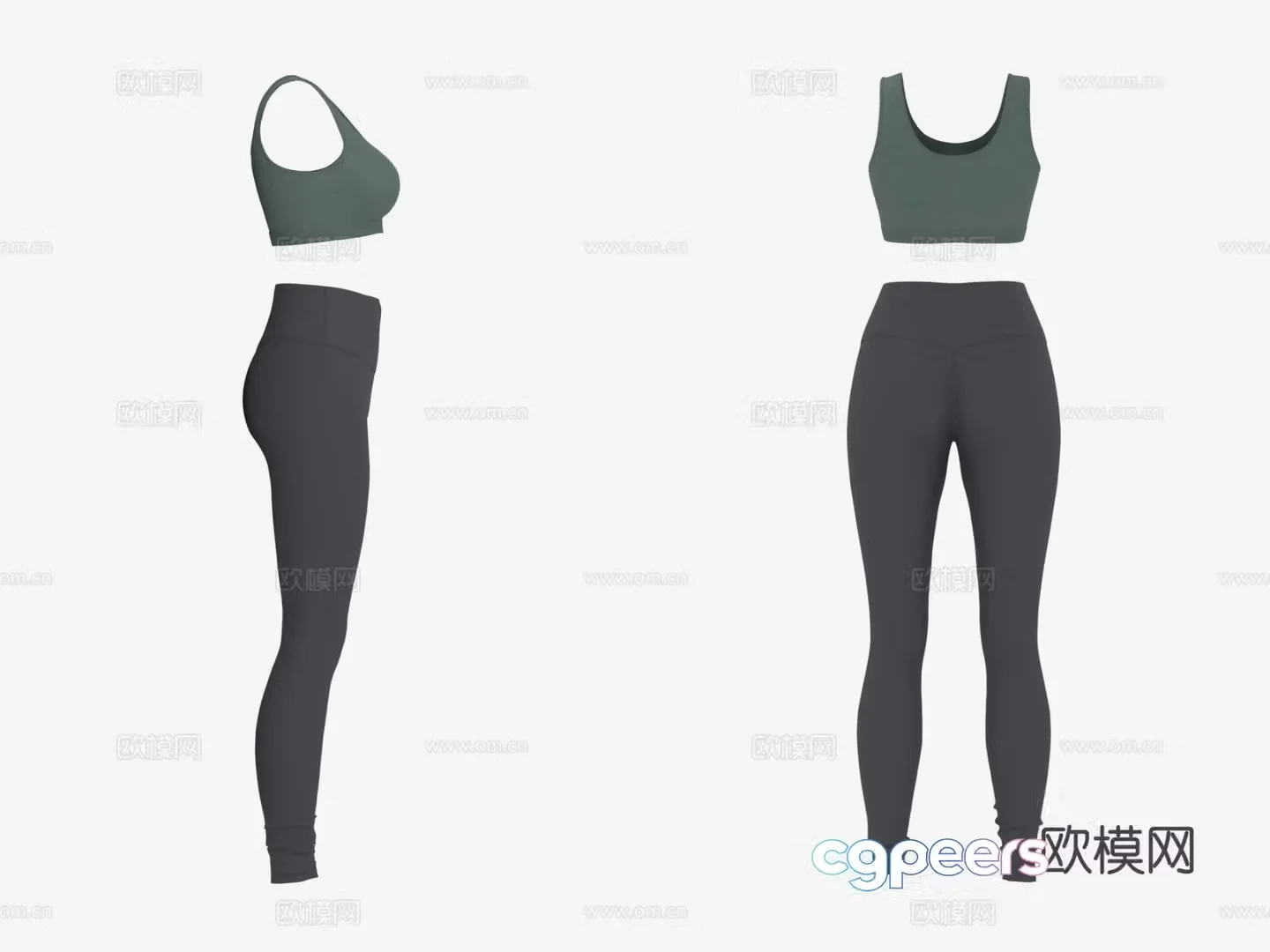 Yoga clothing Fitness clothing Yoga pants Women’s clothing Clothing 3d model
