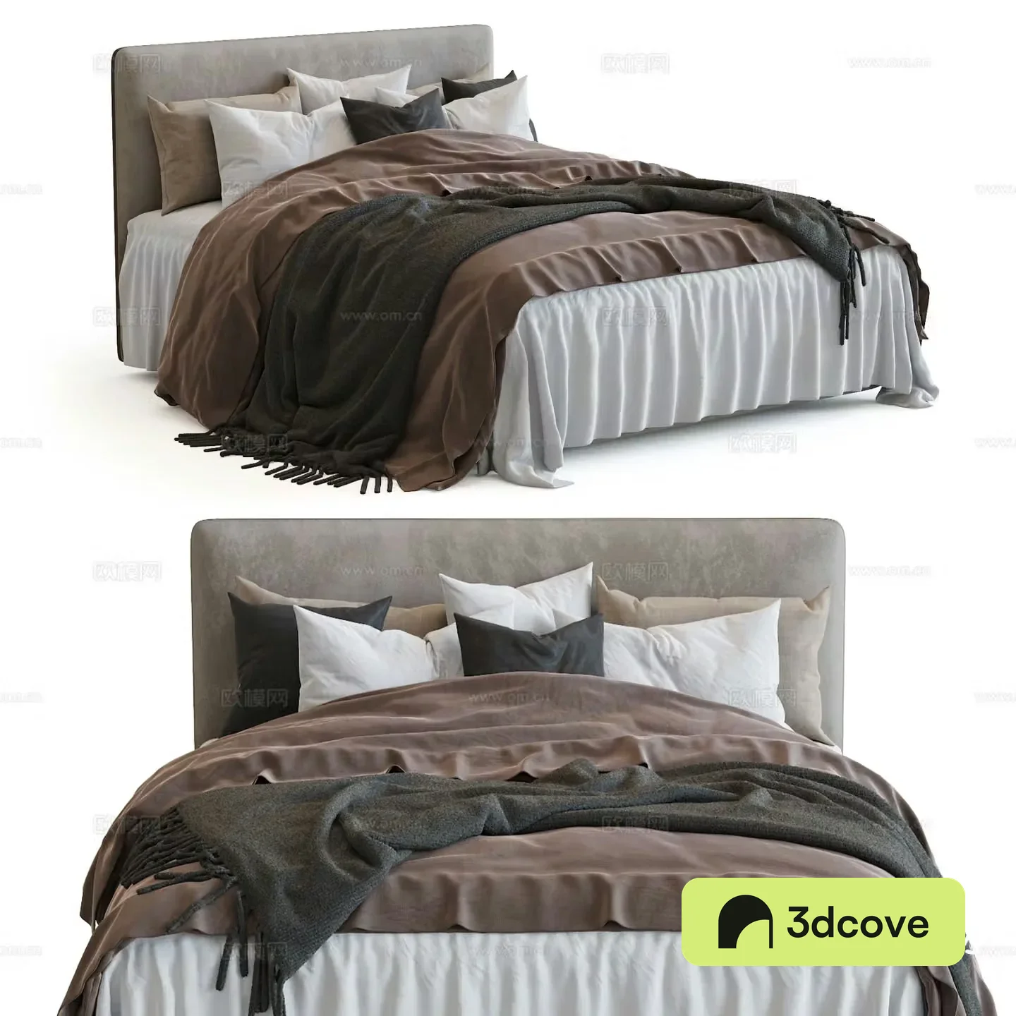 Simple double bed