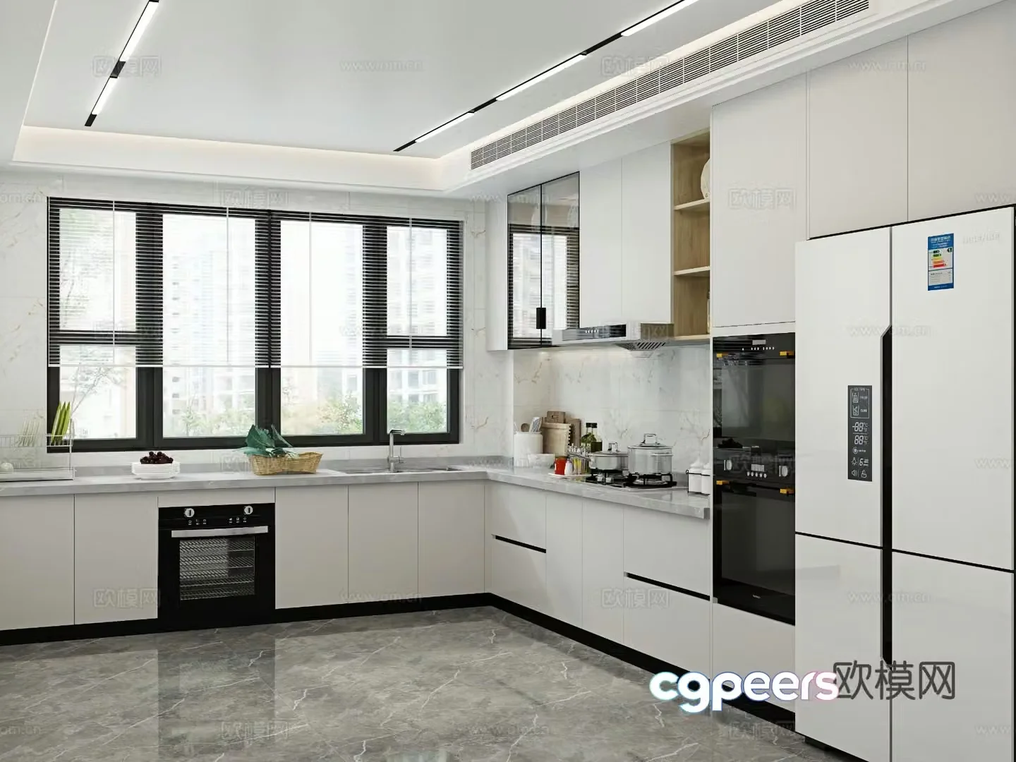 Modern kitchen 3d model