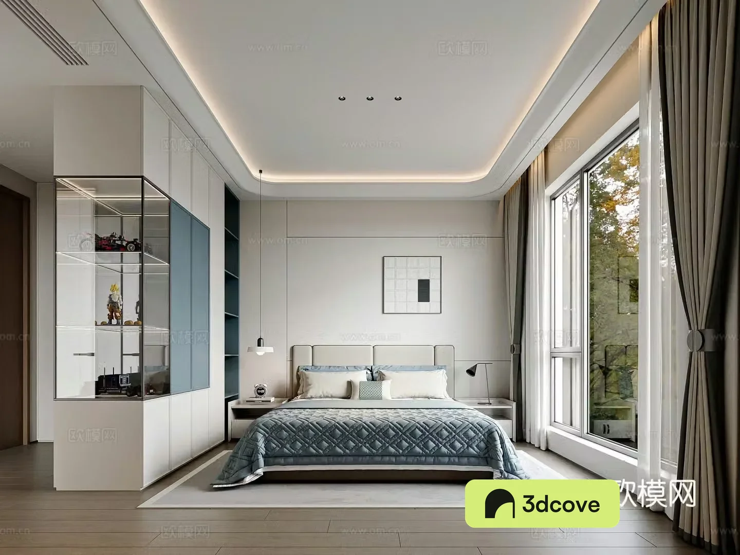 Modern style home bedroom