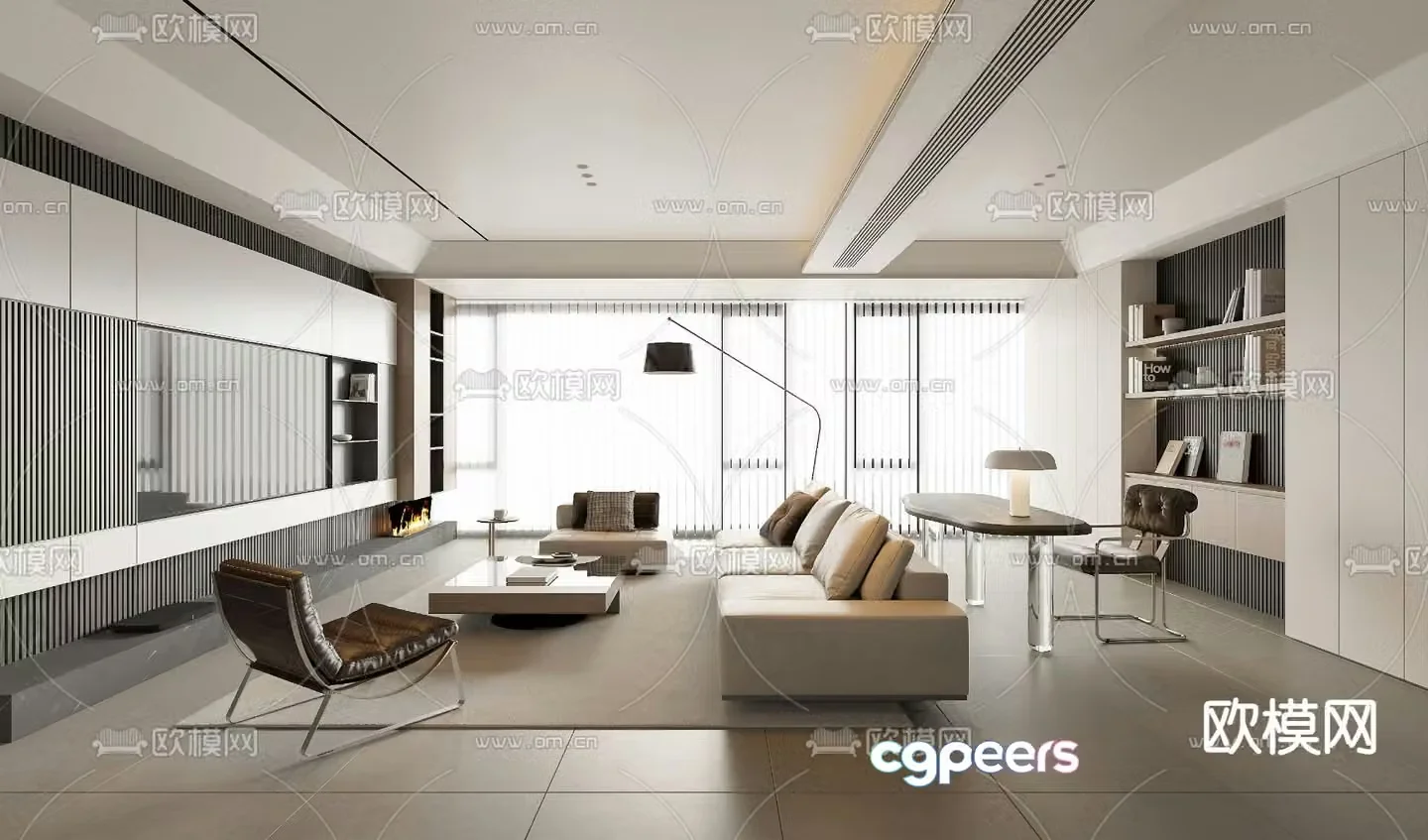 Italian living room 3d model