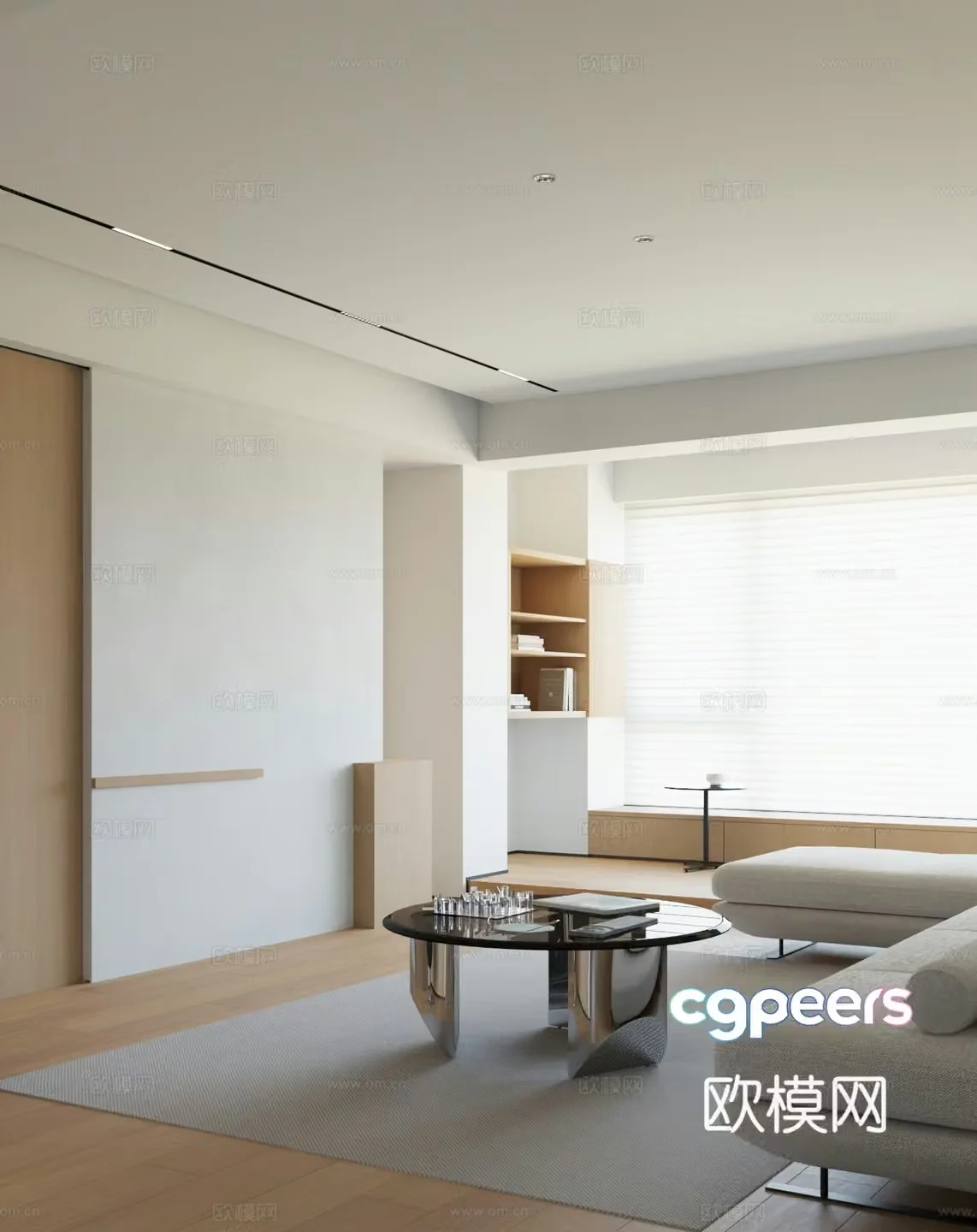 Modern living room 3d model