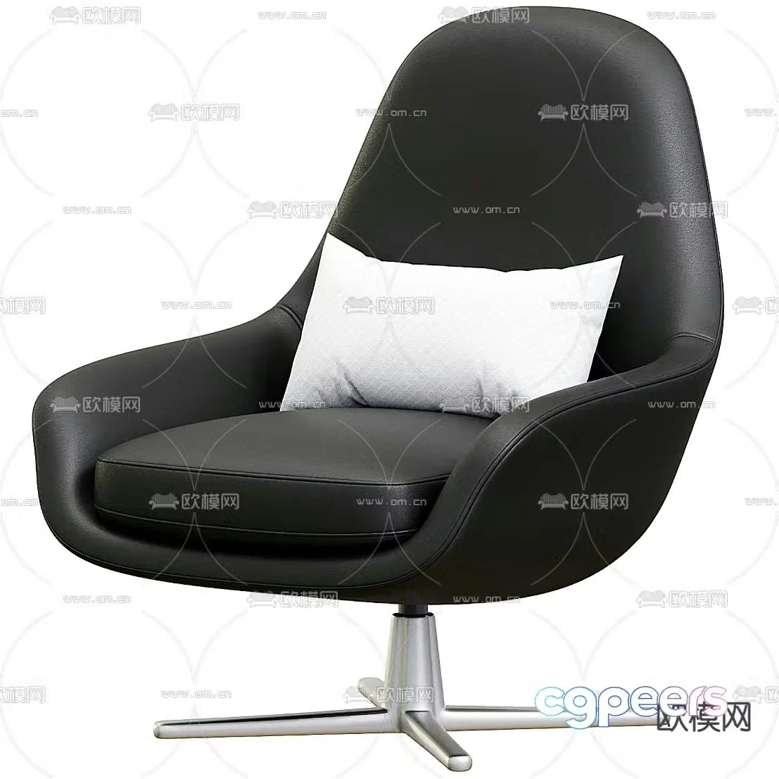 FLEXFORM leather office chair 3d model