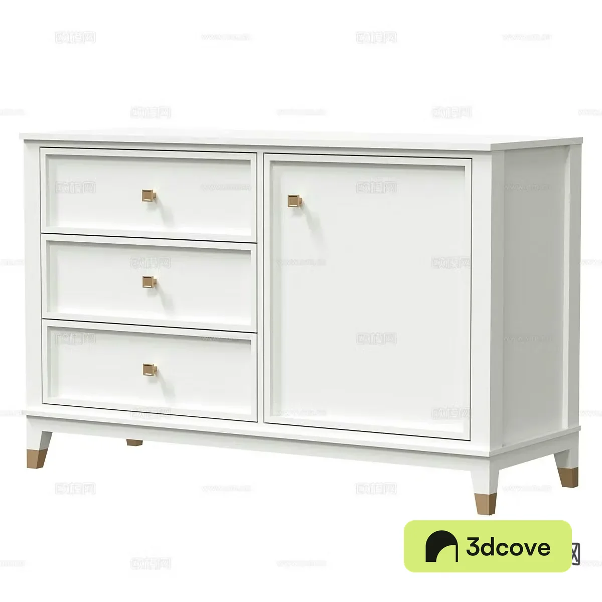 Modern entryway cabinet