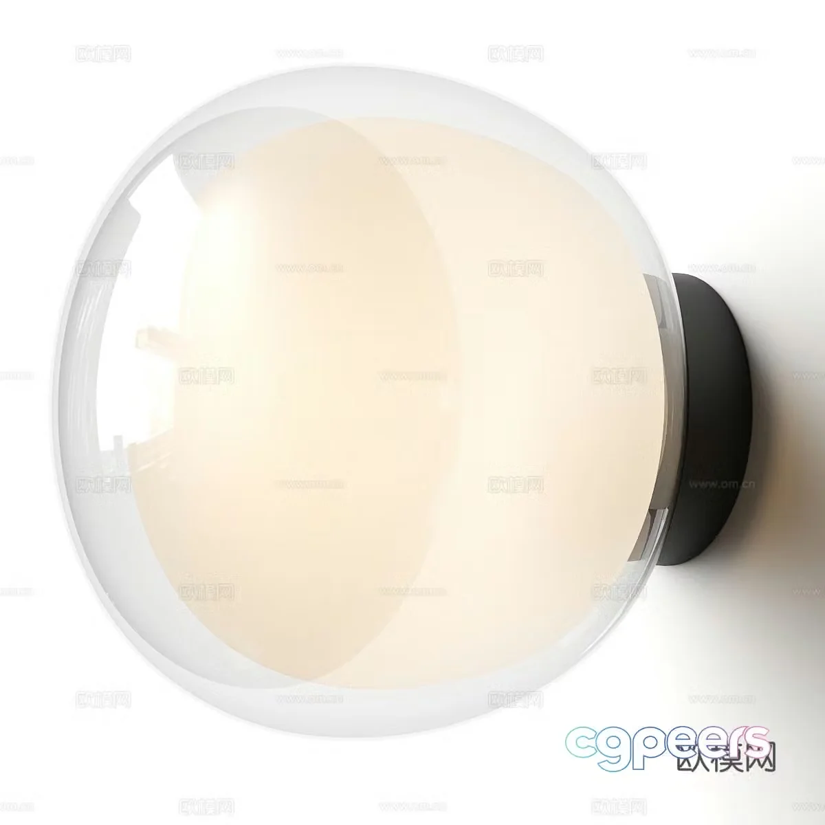 Creamy wind wall lamp Small wall lamp Children’s room wall lamp Decorative wall lamp Bedside wall lamp Hotel wall lamp 3D model