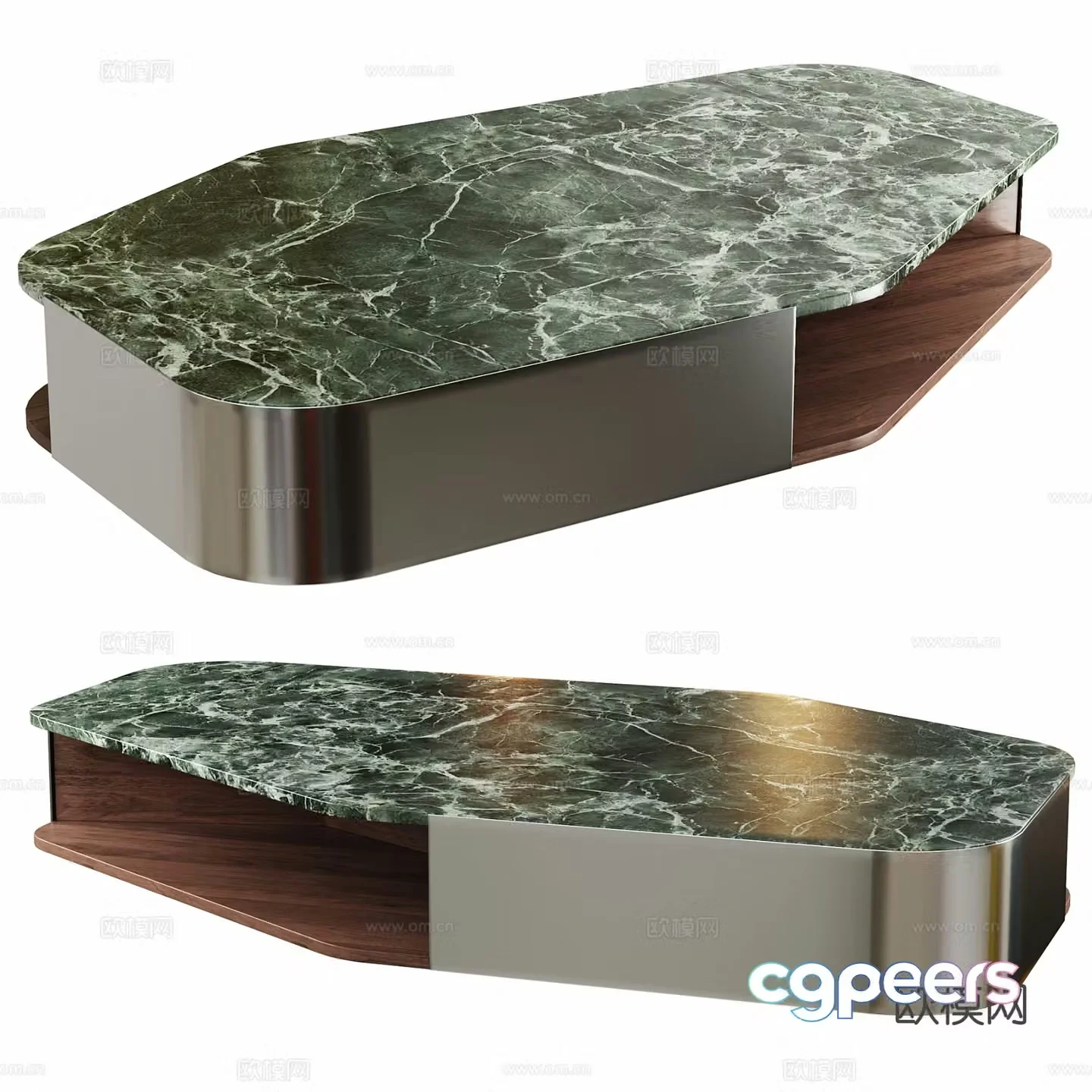 Modern irregular coffee table 3d model