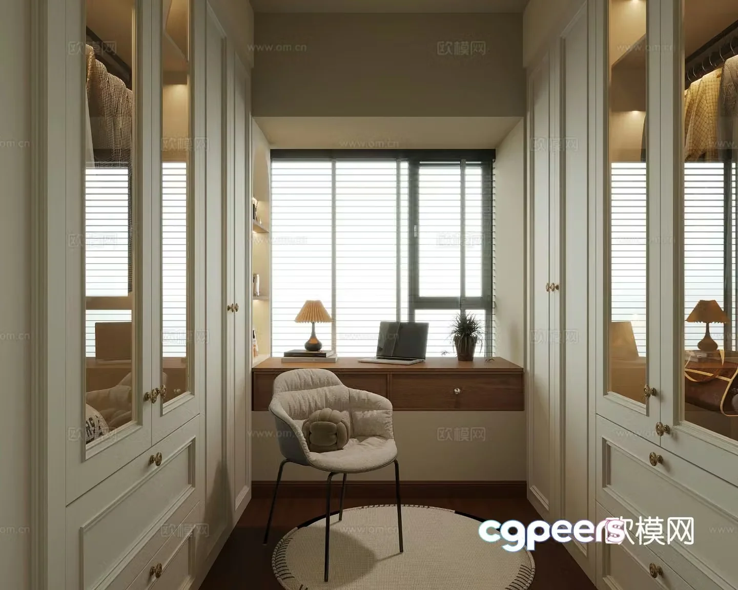 French cloakroom 3d model