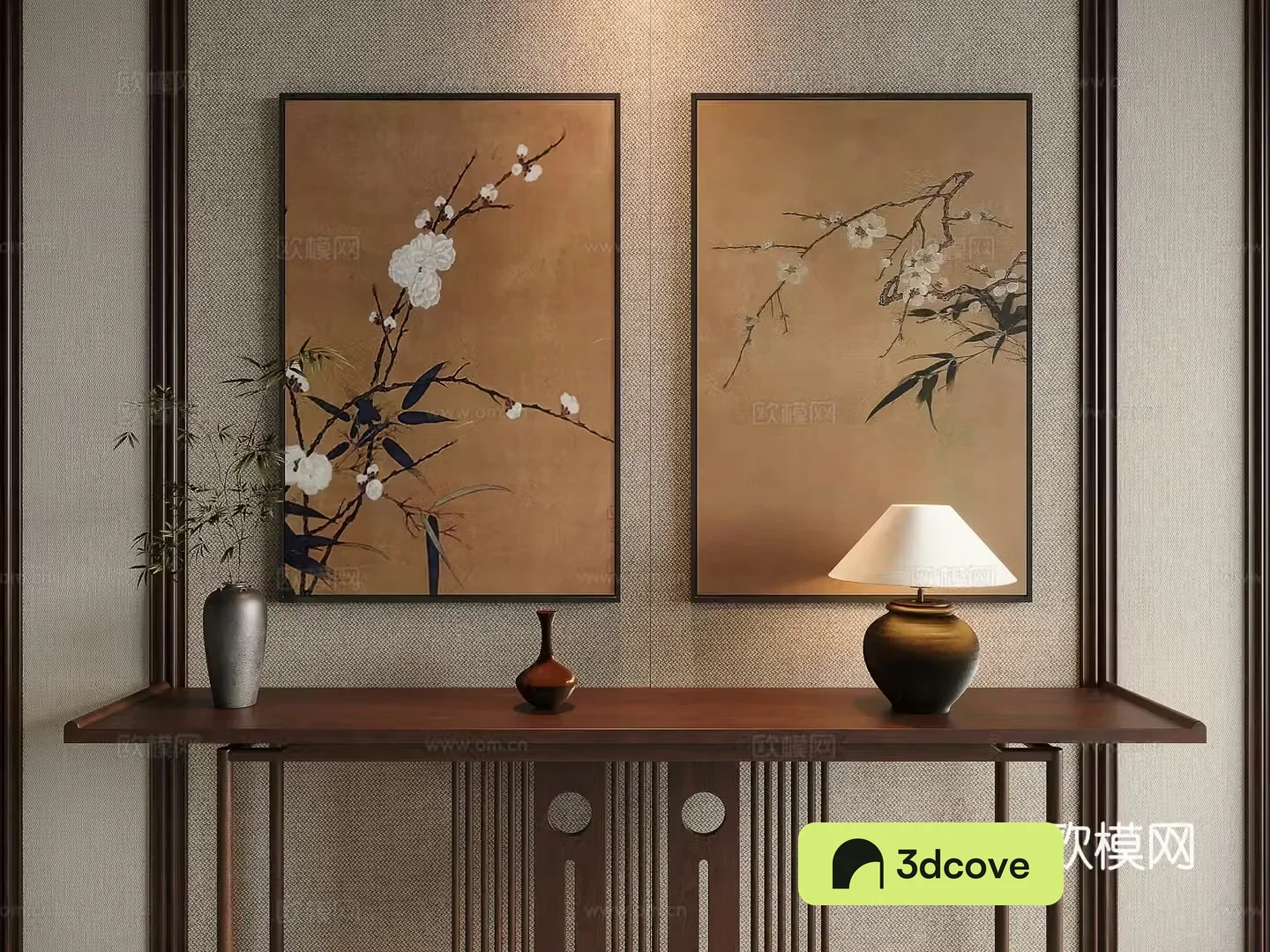 Song style aesthetic decorative painting