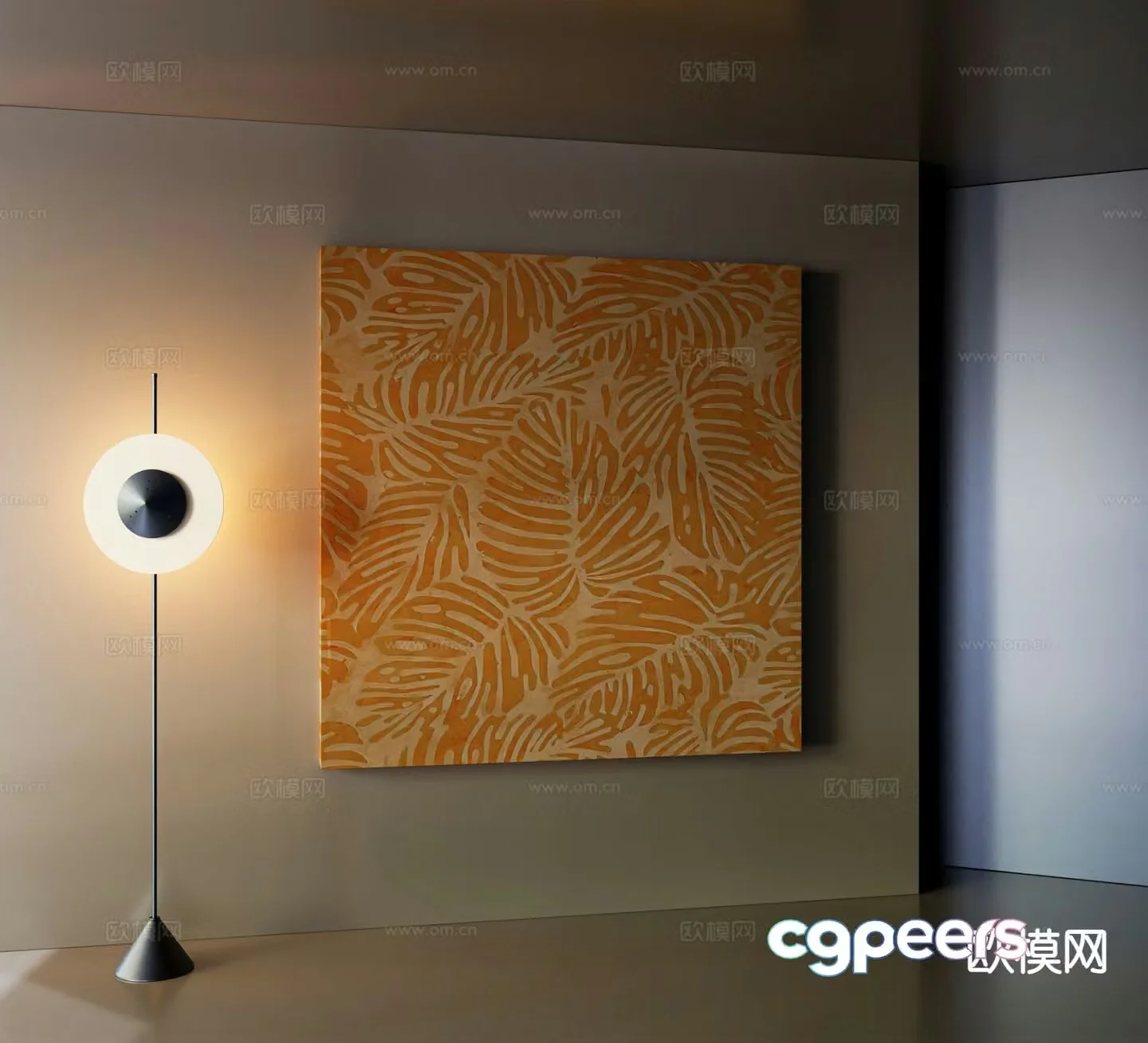 Decorative painting art painting hanging painting 3d model
