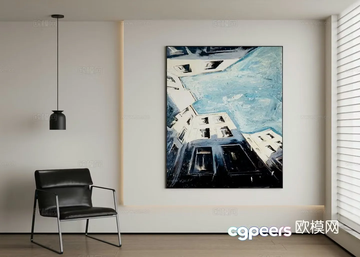 Modern decorative painting 3d model