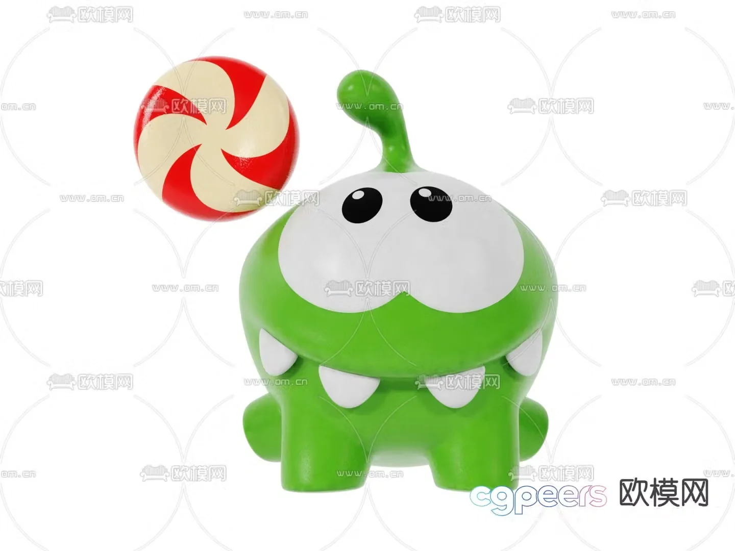 Modern small crocodile toy 3d model