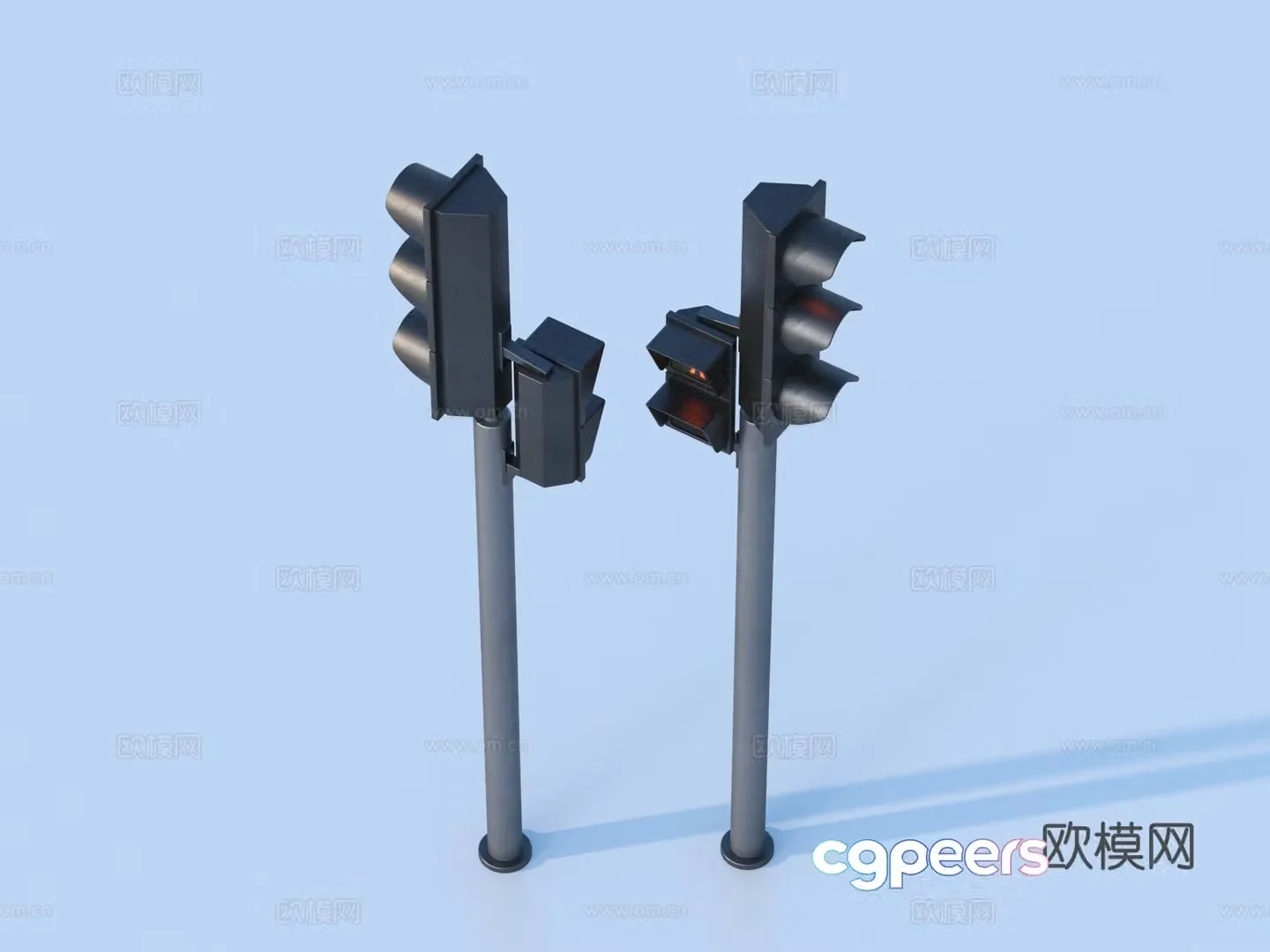 Traffic light Traffic light Indicator light 3d model
