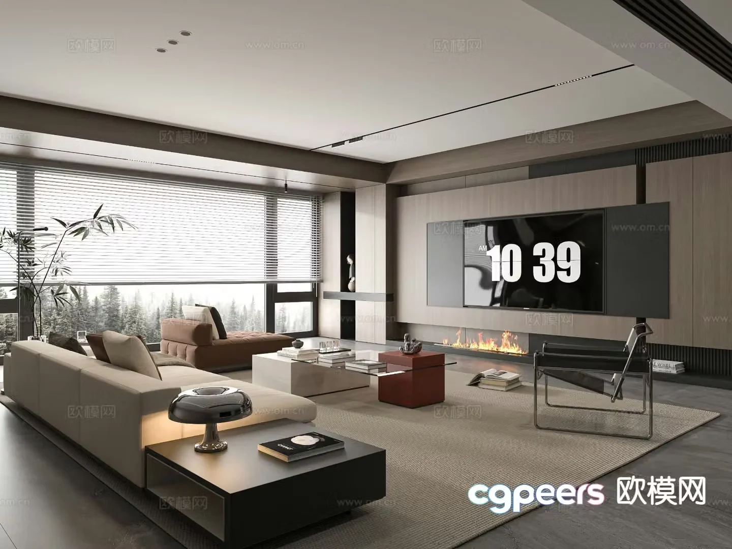 Italian living room 3d model