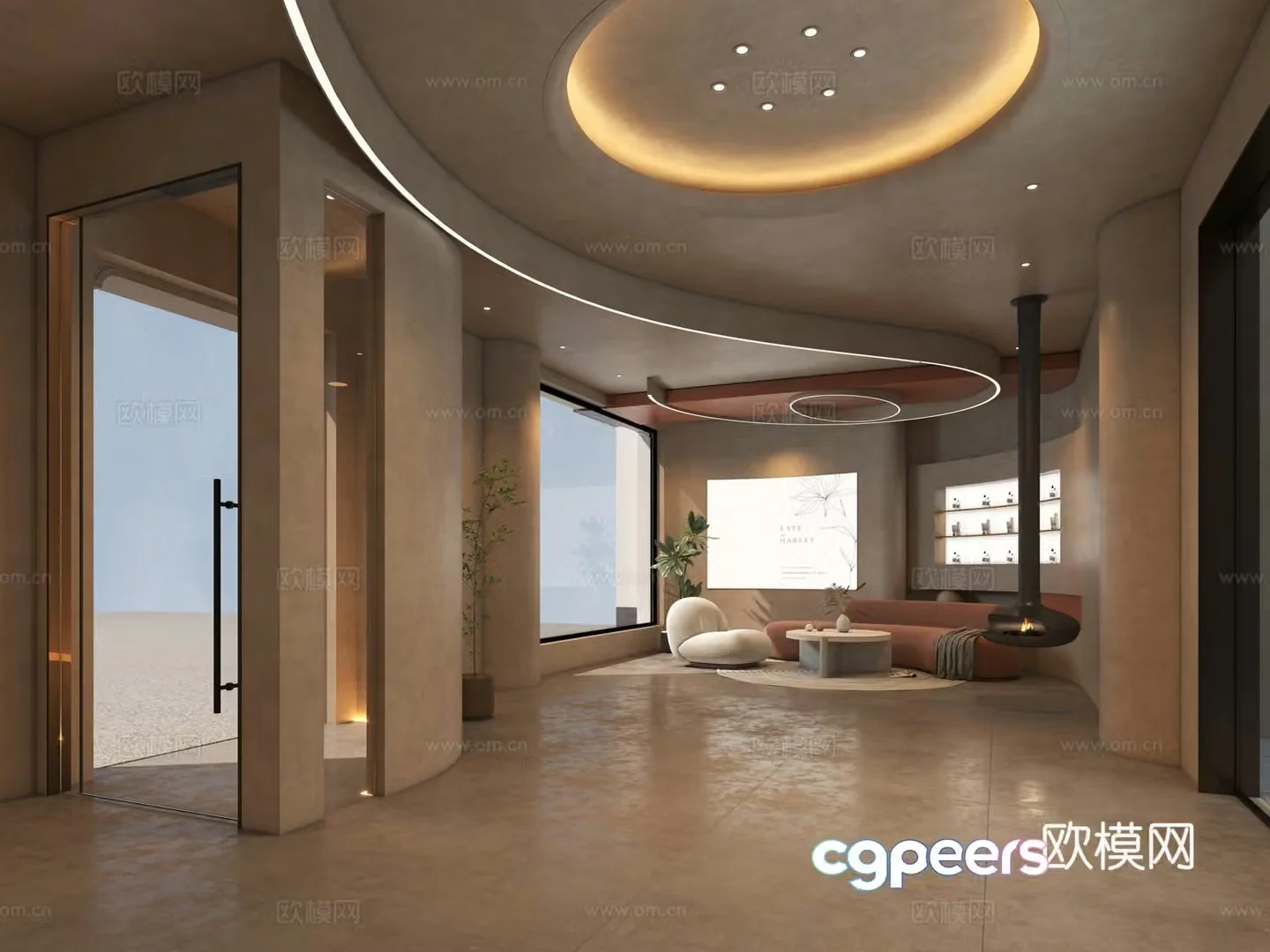 Jijifeng Beauty Salon Hall 3D Model