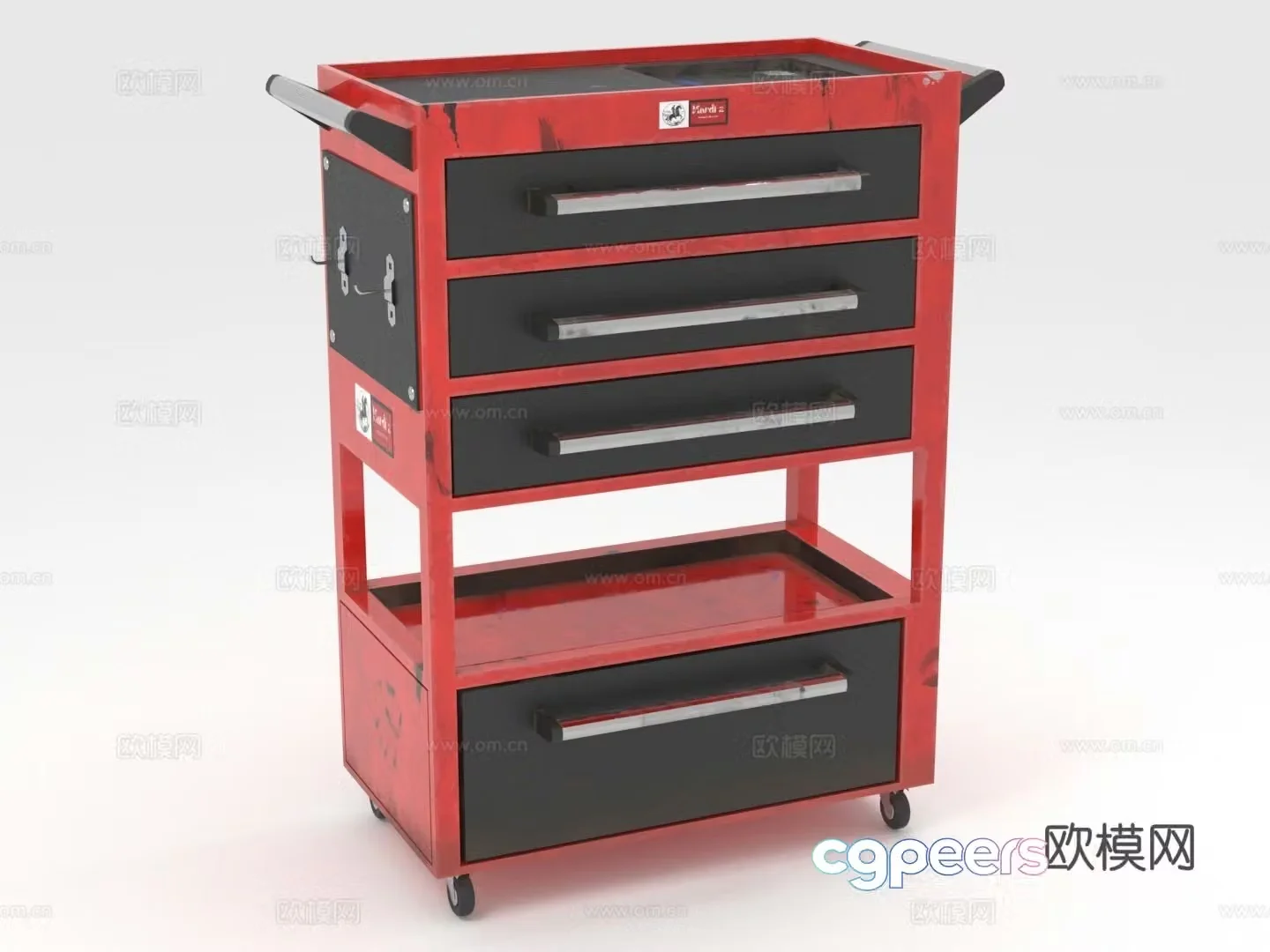 Tool cart Tool cabinet chest of drawers storage cabinet cabinet 3d model
