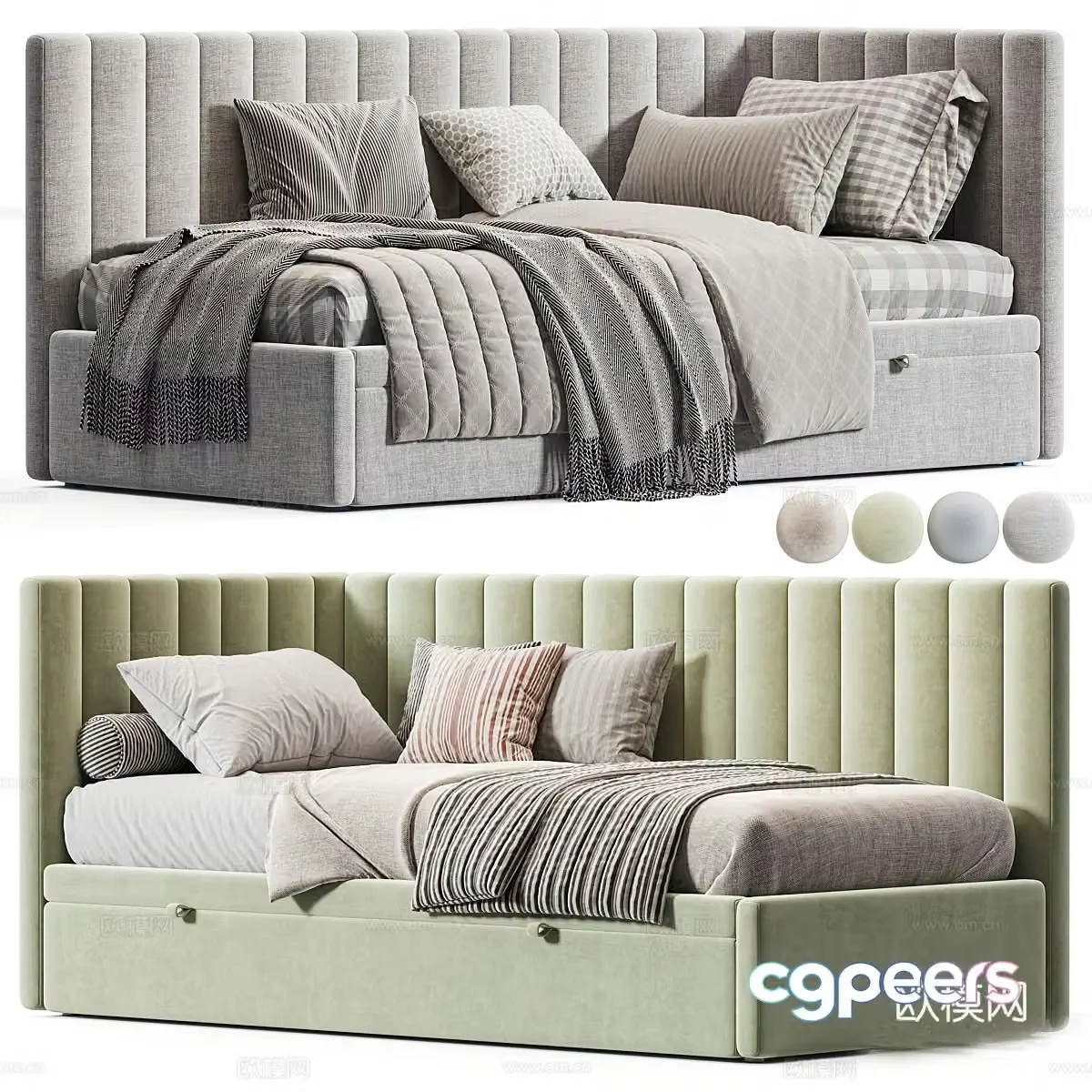 Nathan Double Children’s Bed 3D Model