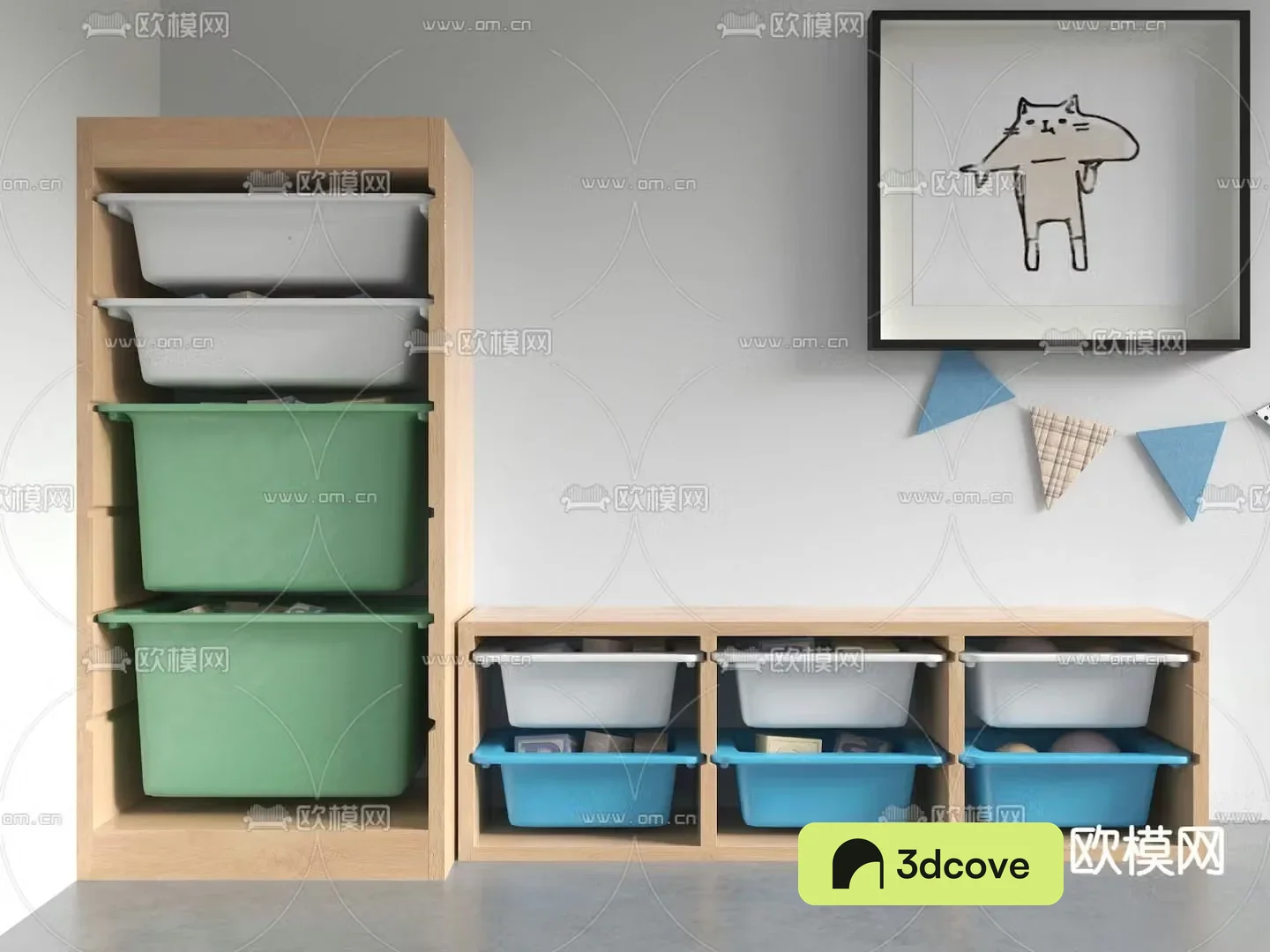 Children’s toy cabinet storage cabinet