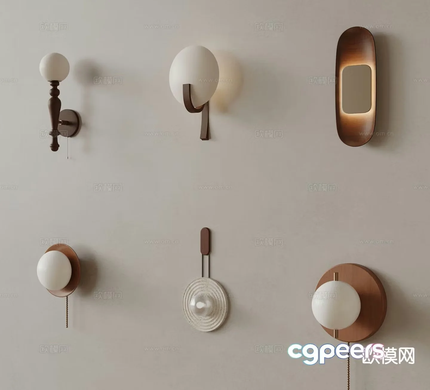 Medieval style wall lamp wall lamp 3d model