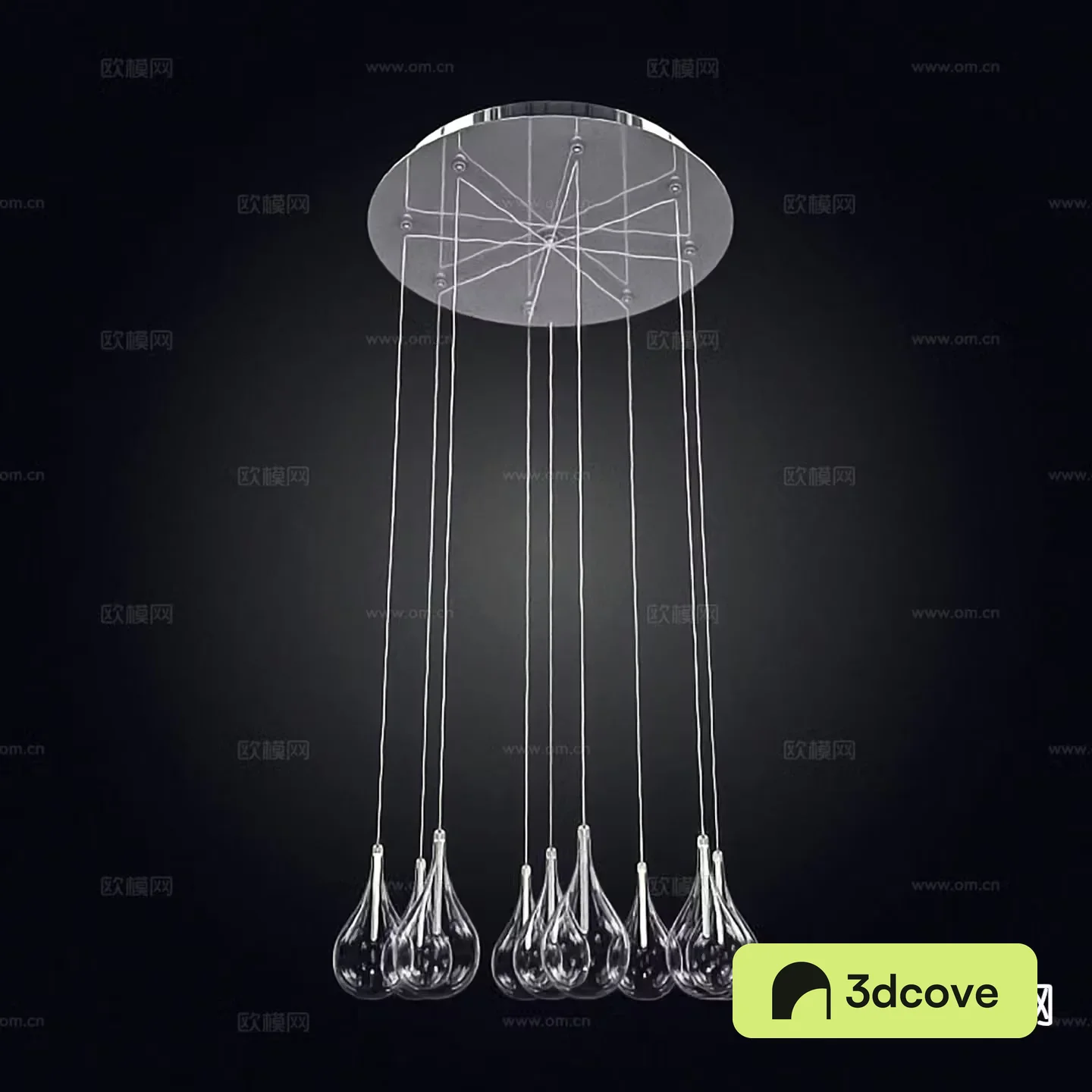 Modern interior chandelier