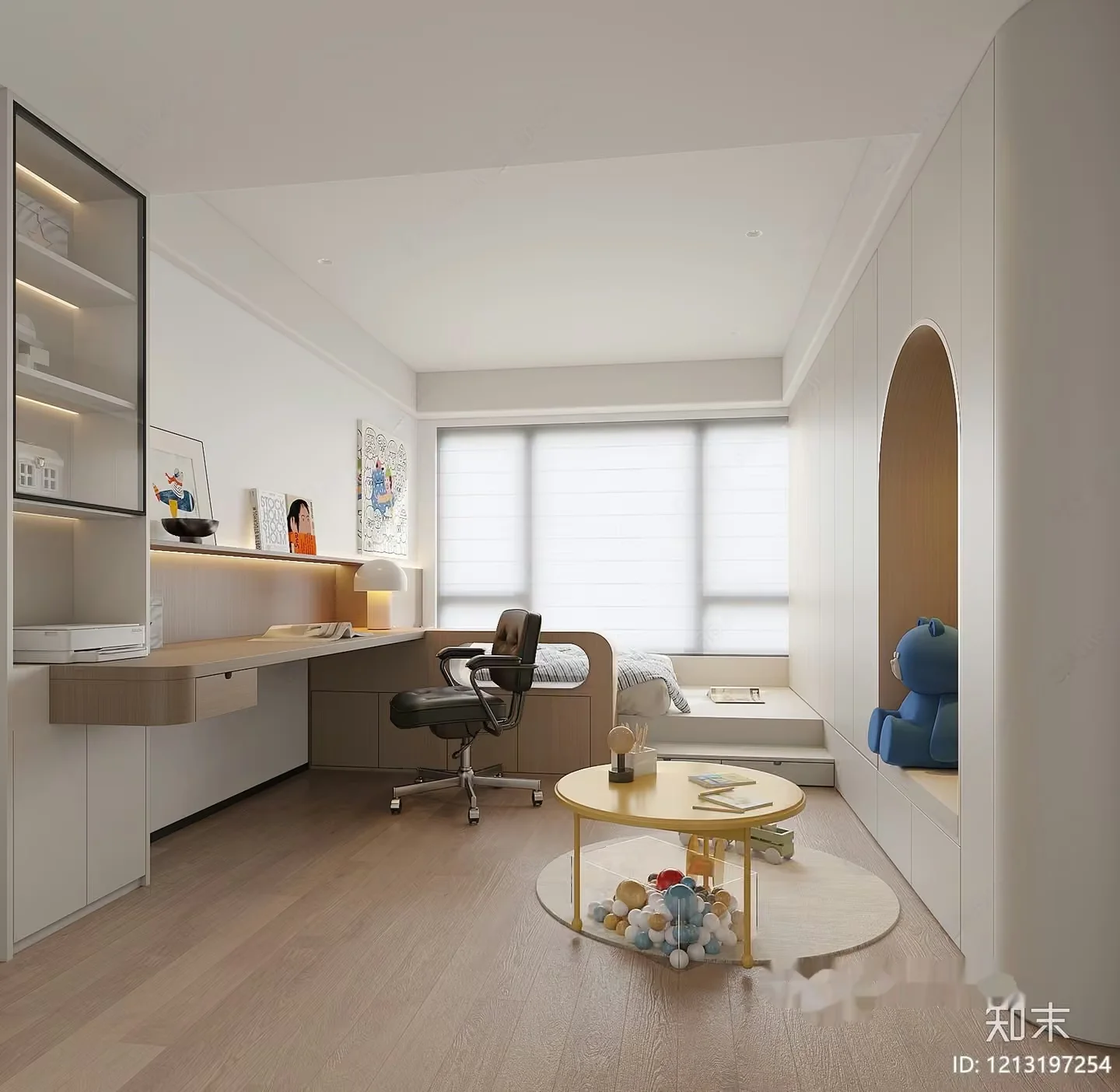 Modern Children’S Bedroom 3D Model – 21140 – VRAY Render